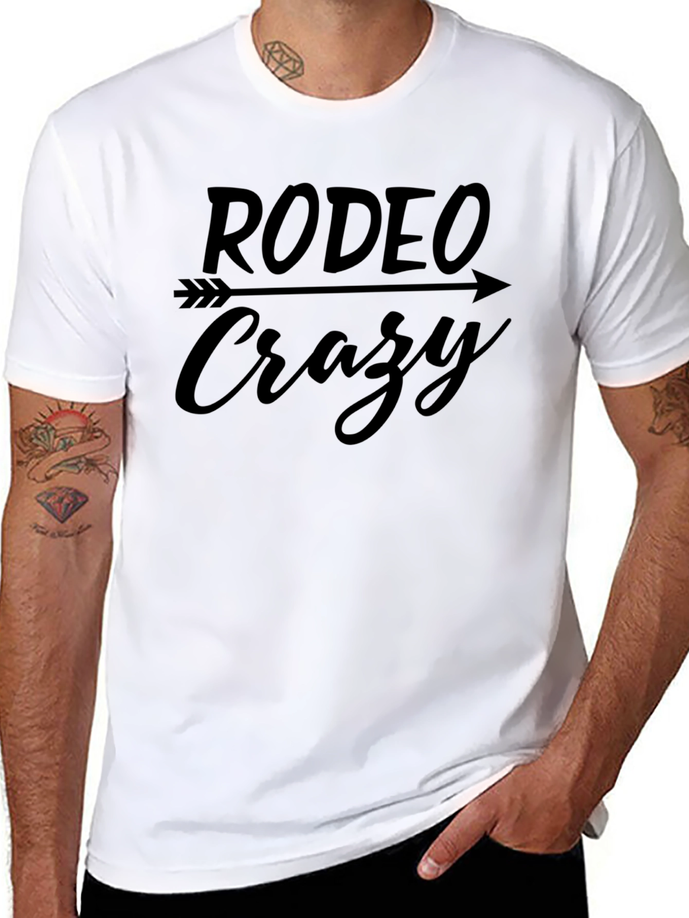 Rodeo Crazy Graphic Tee - Black Unisex T-Shirt