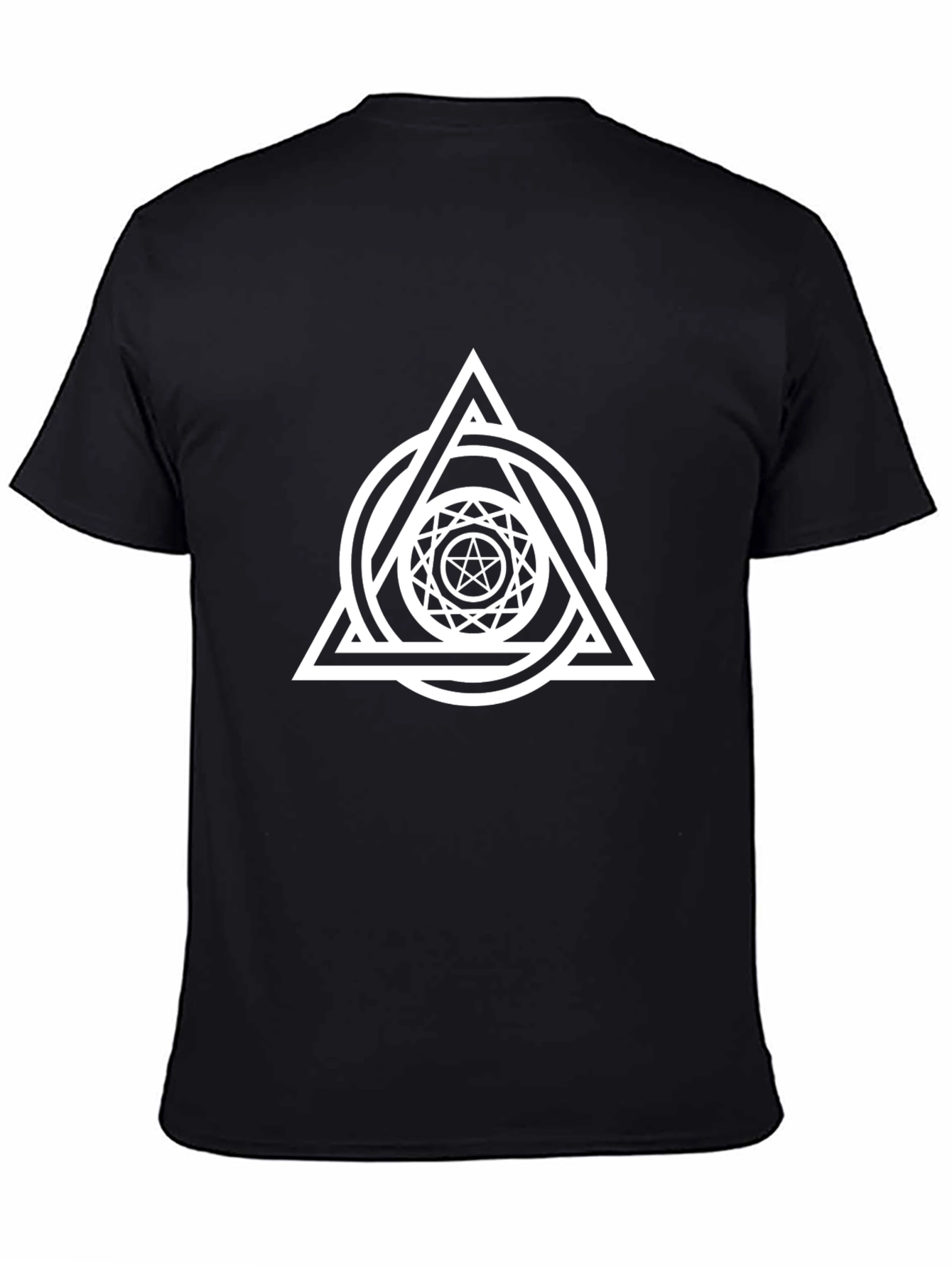 Occult Symbol Graphic Black T-Shirt