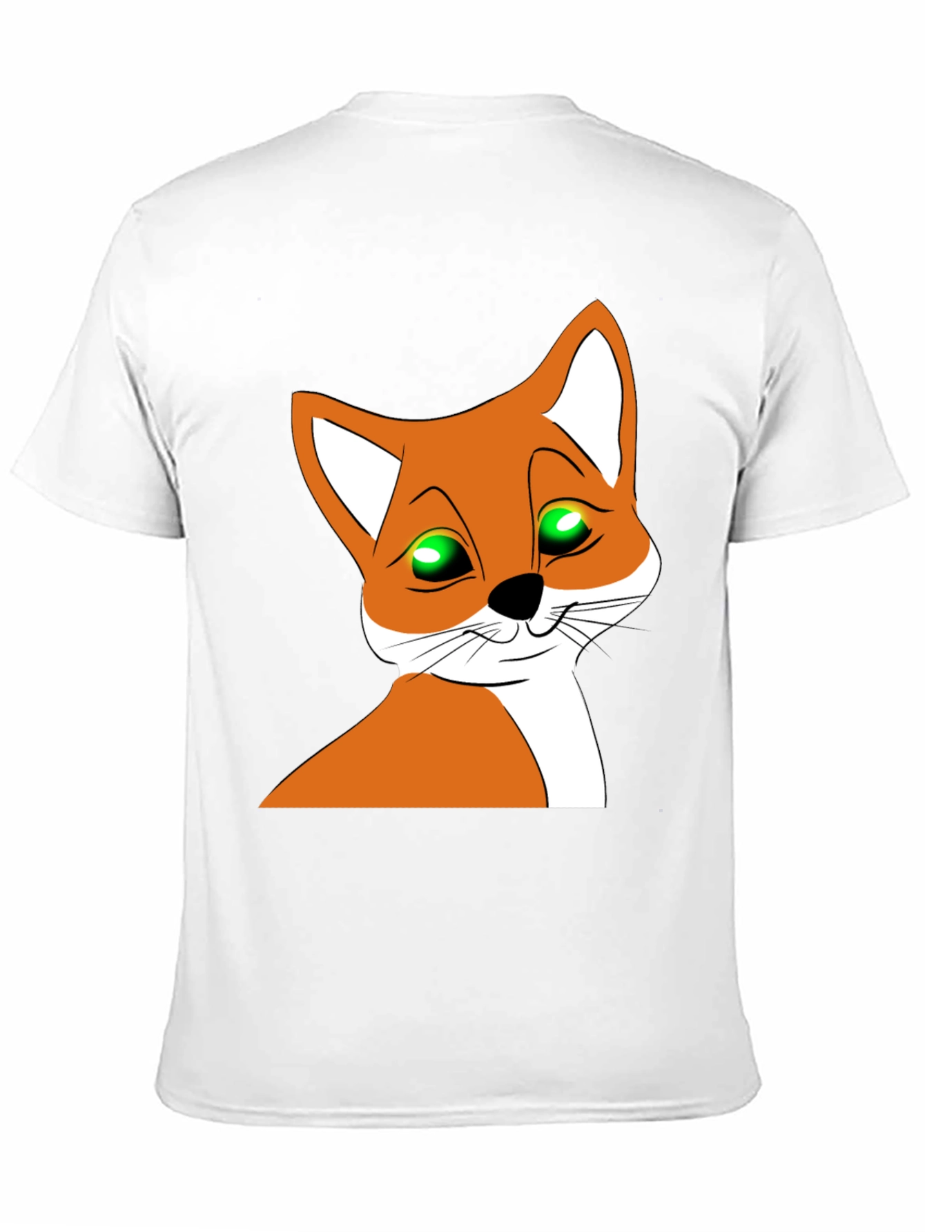 Cool Fox Graphic T-Shirt - Black Crew Neck Tee