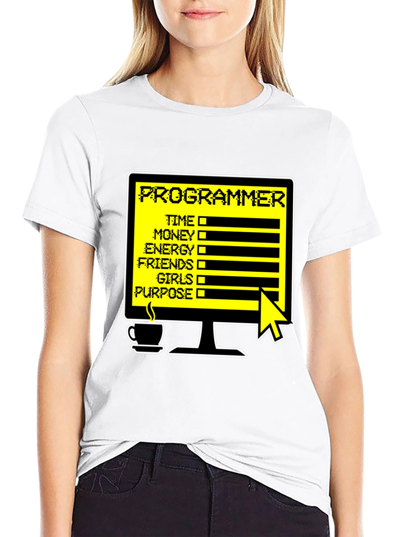 Programmer Status T-Shirt - Time Money Energy