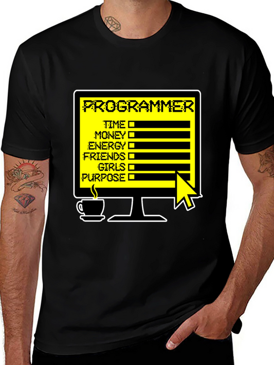 Programmer Status T-Shirt - Time Money Energy
