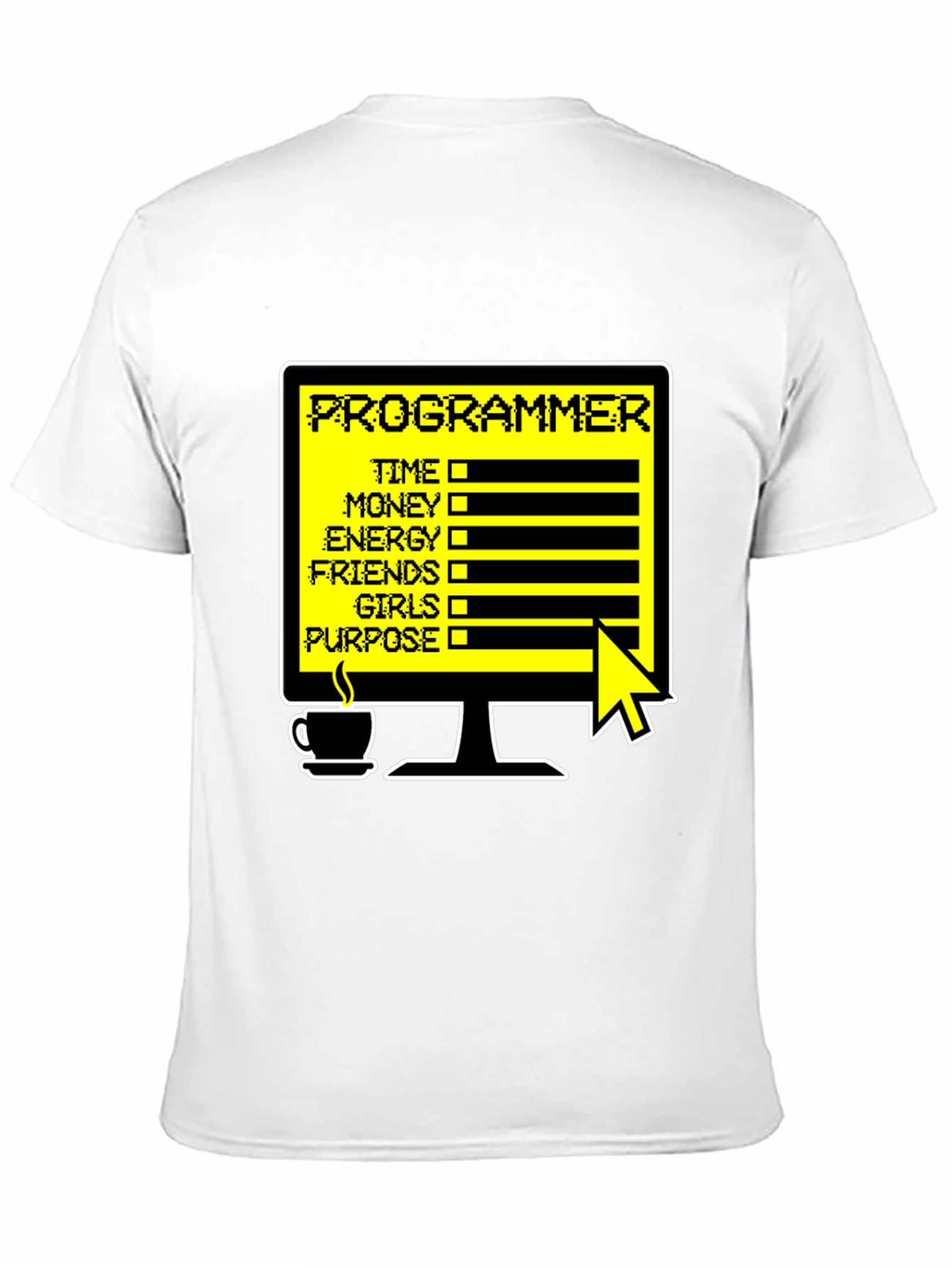 Programmer Status T-Shirt - Time Money Energy