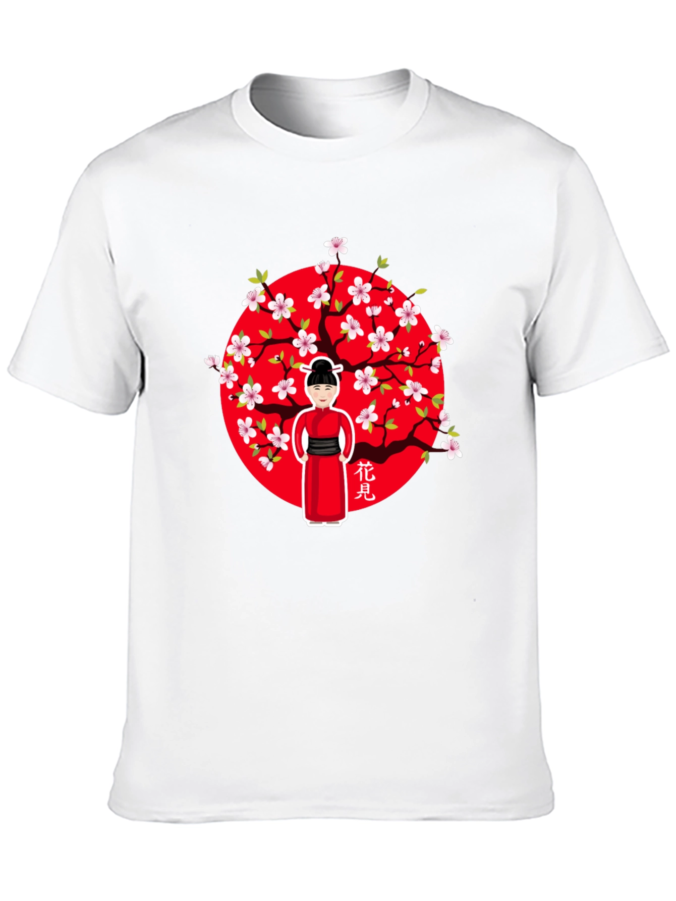 Cherry Blossom Girl Black T-Shirt