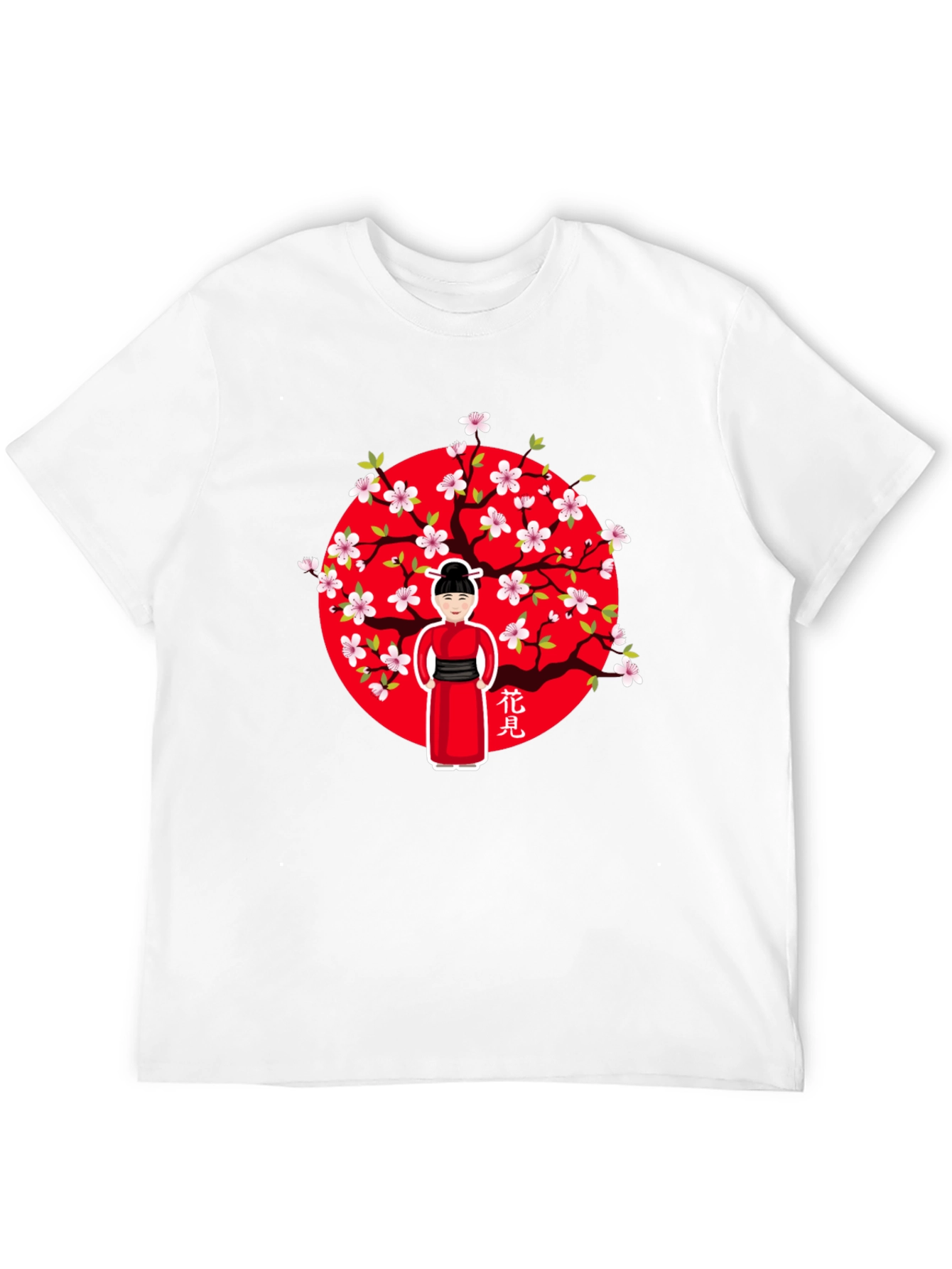 Cherry Blossom Girl Black T-Shirt