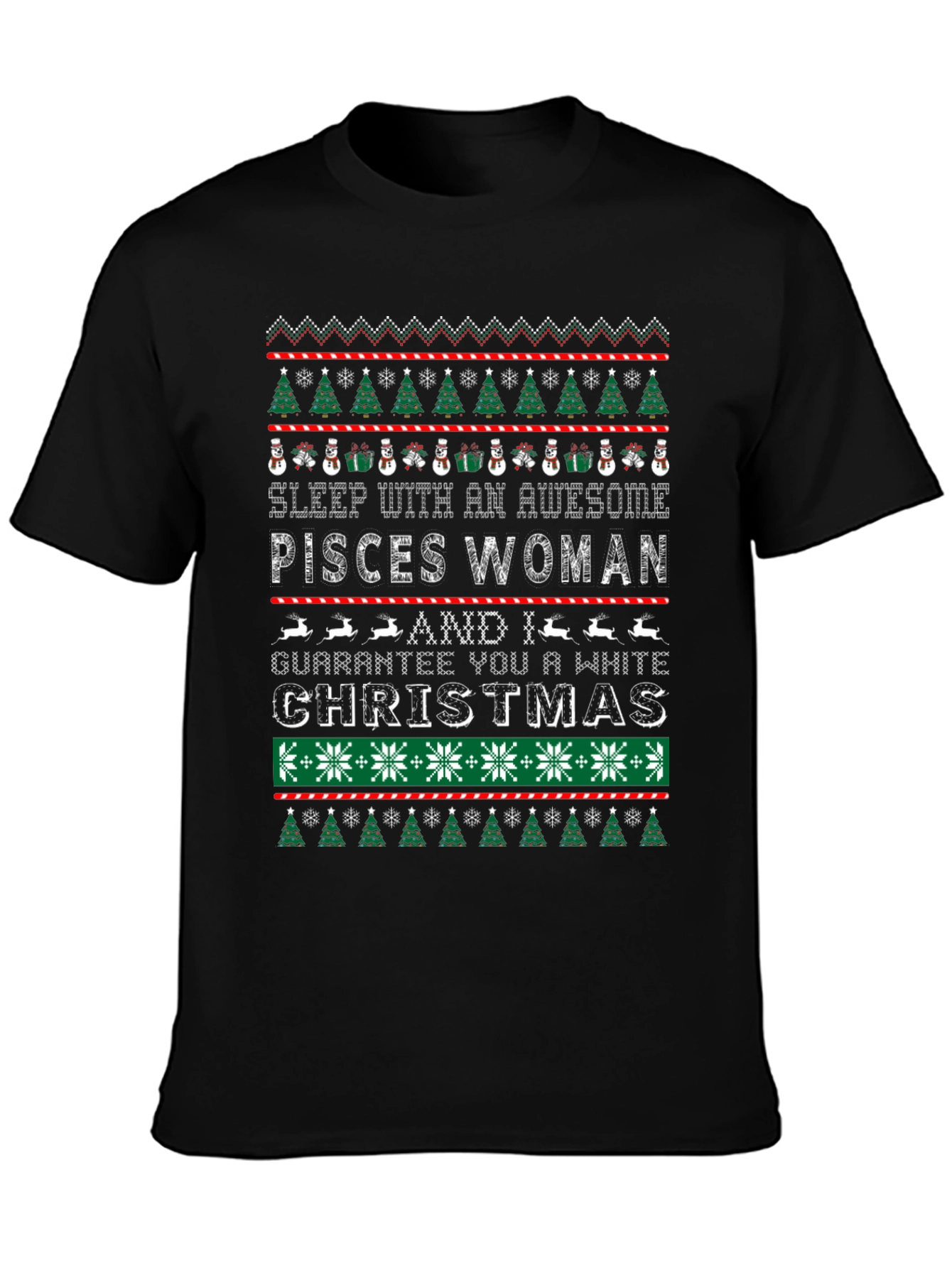 Pisces Woman Ugly Christmas Sweater T-Shirt