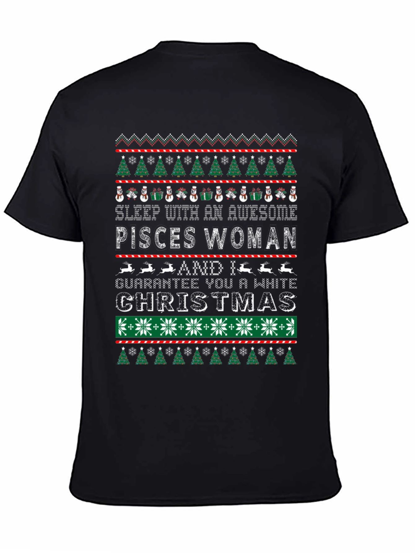 Pisces Woman Ugly Christmas Sweater T-Shirt