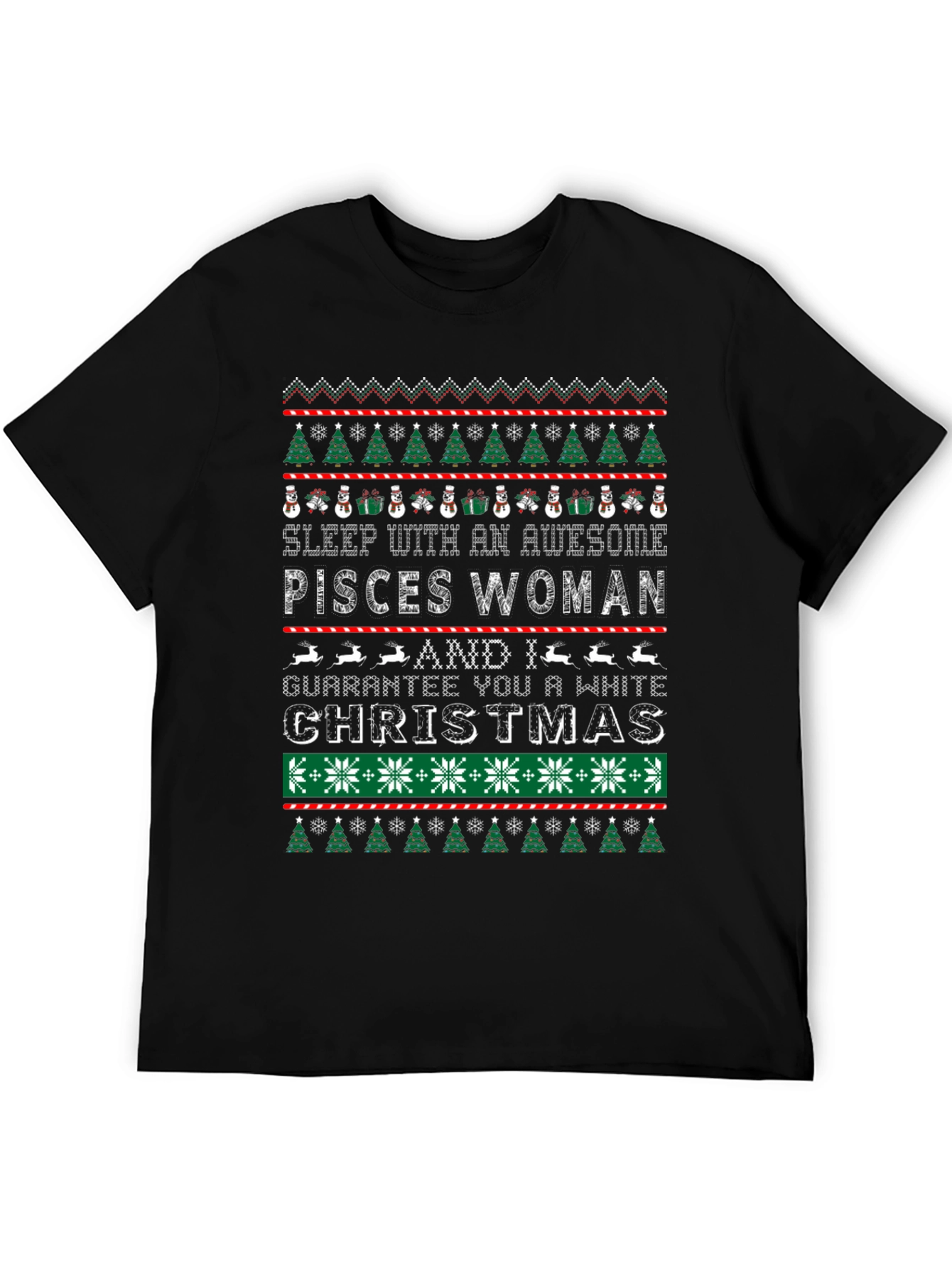 Pisces Woman Ugly Christmas Sweater T-Shirt