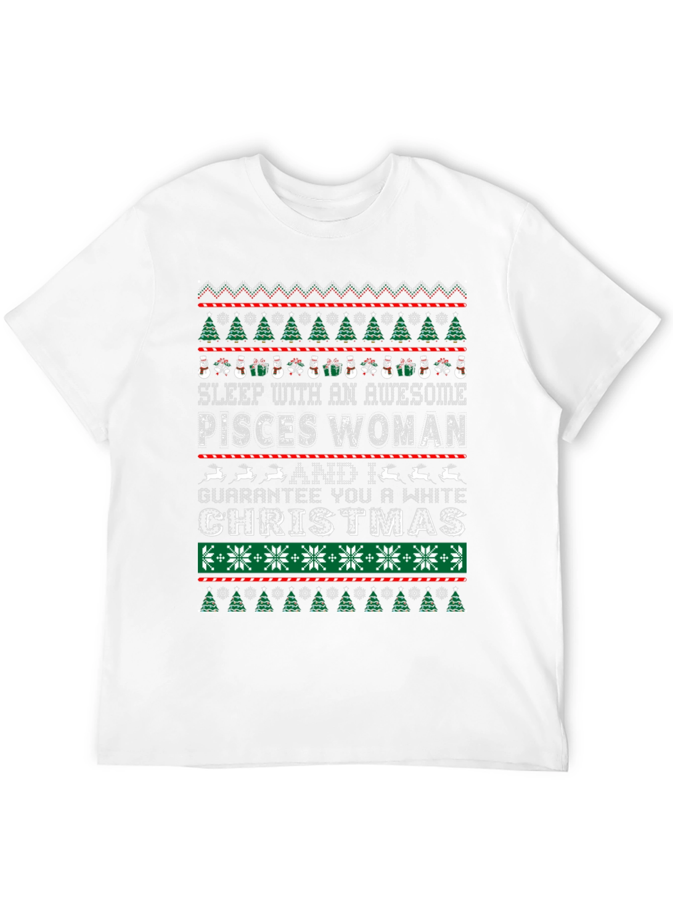 Pisces Woman Ugly Christmas Sweater T-Shirt