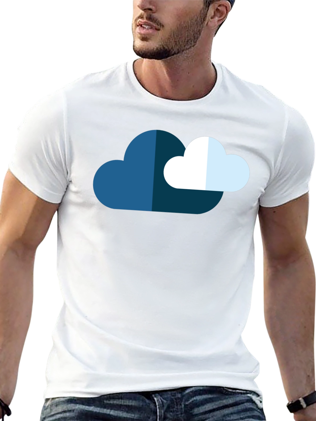 Cloud Graphic Black T-Shirt