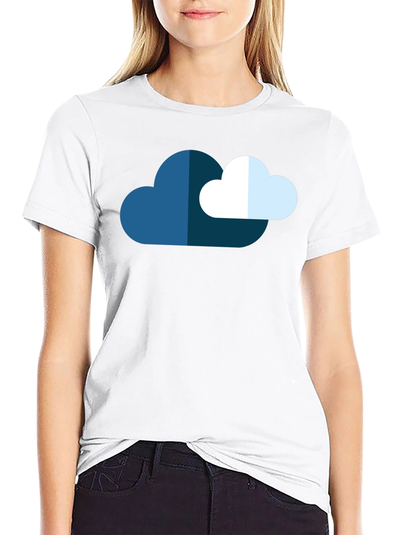 Cloud Graphic Black T-Shirt