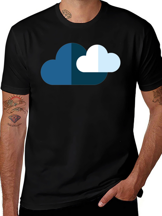 Cloud Graphic Black T-Shirt