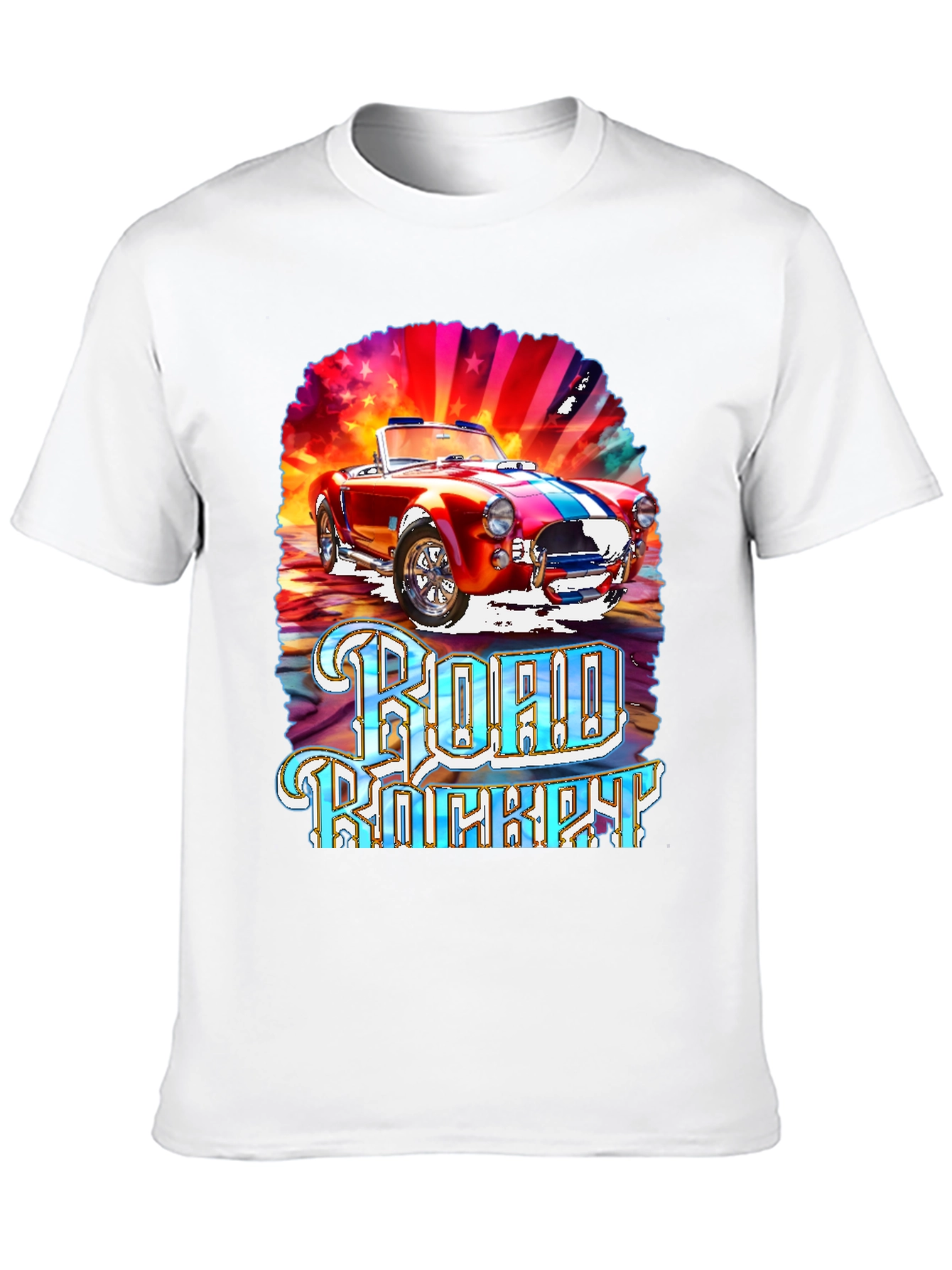 Road Rocket Car Graphic T-Shirt