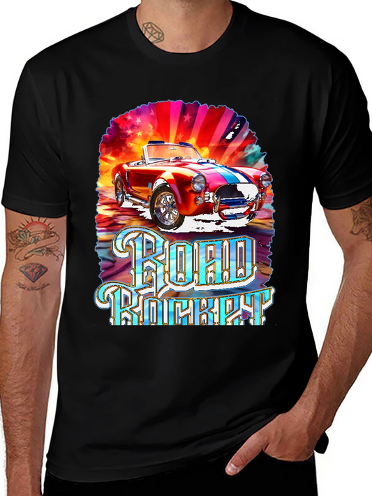Road Rocket Car Graphic T-Shirt