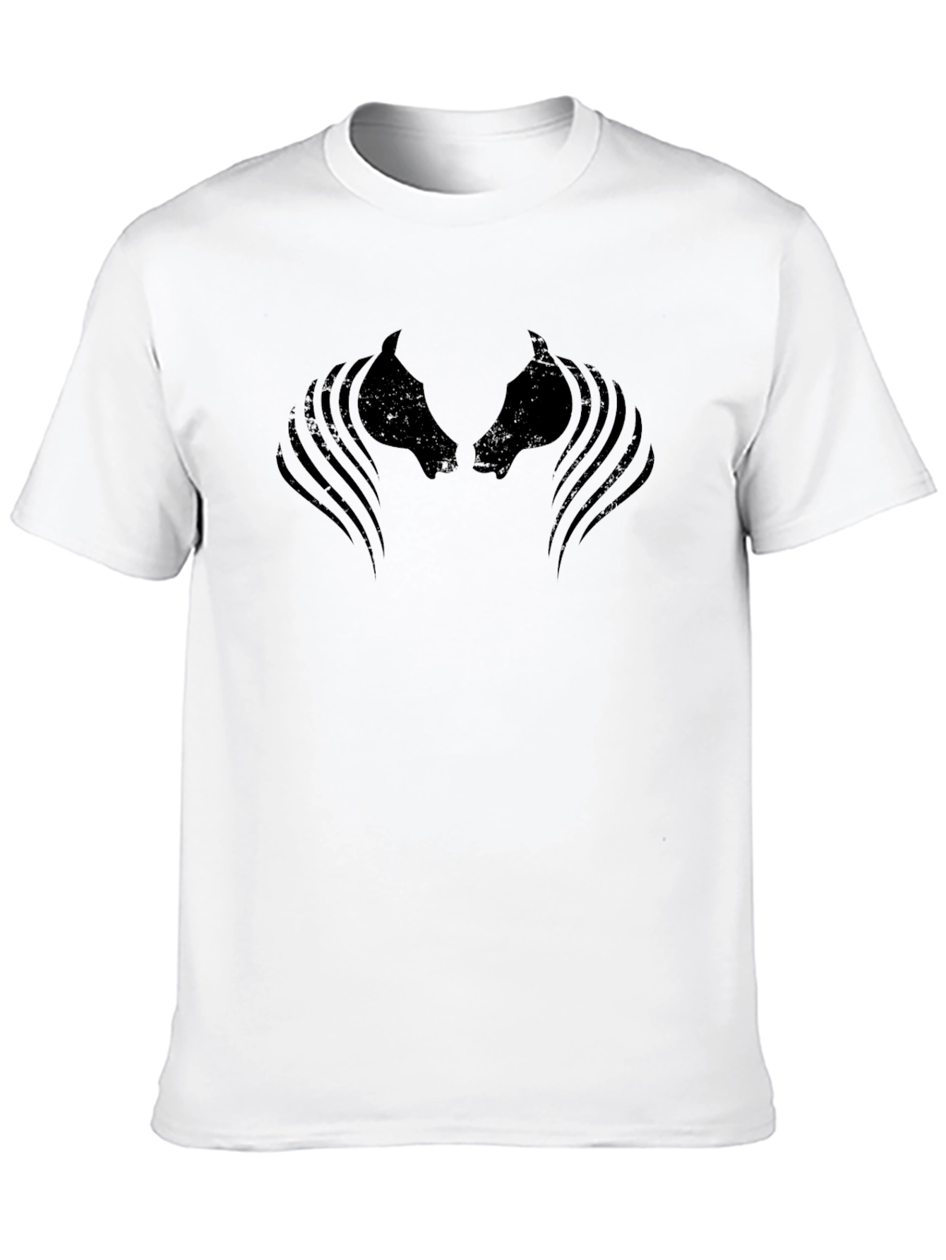 Black Horse Silhouette Graphic Tee