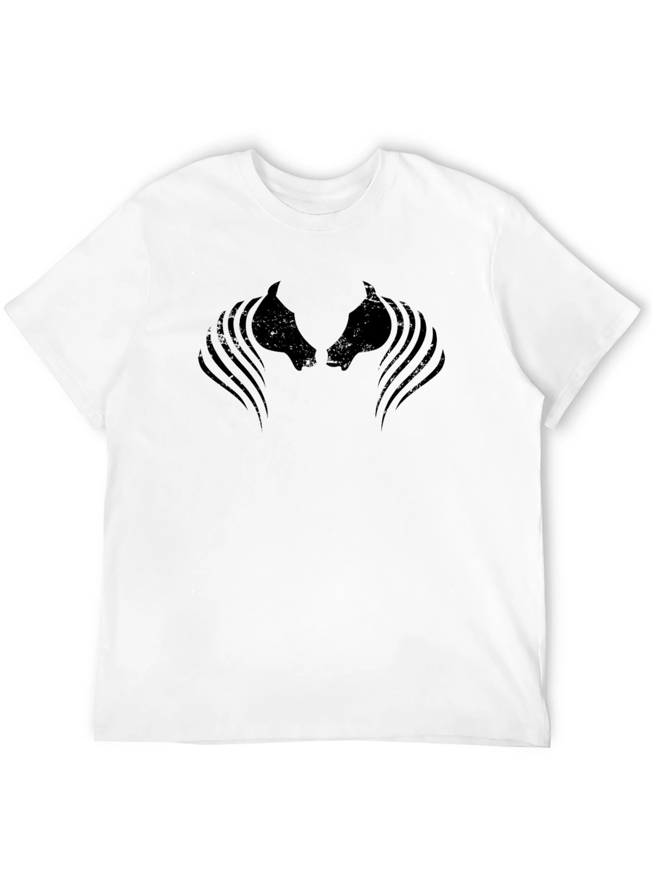 Black Horse Silhouette Graphic Tee