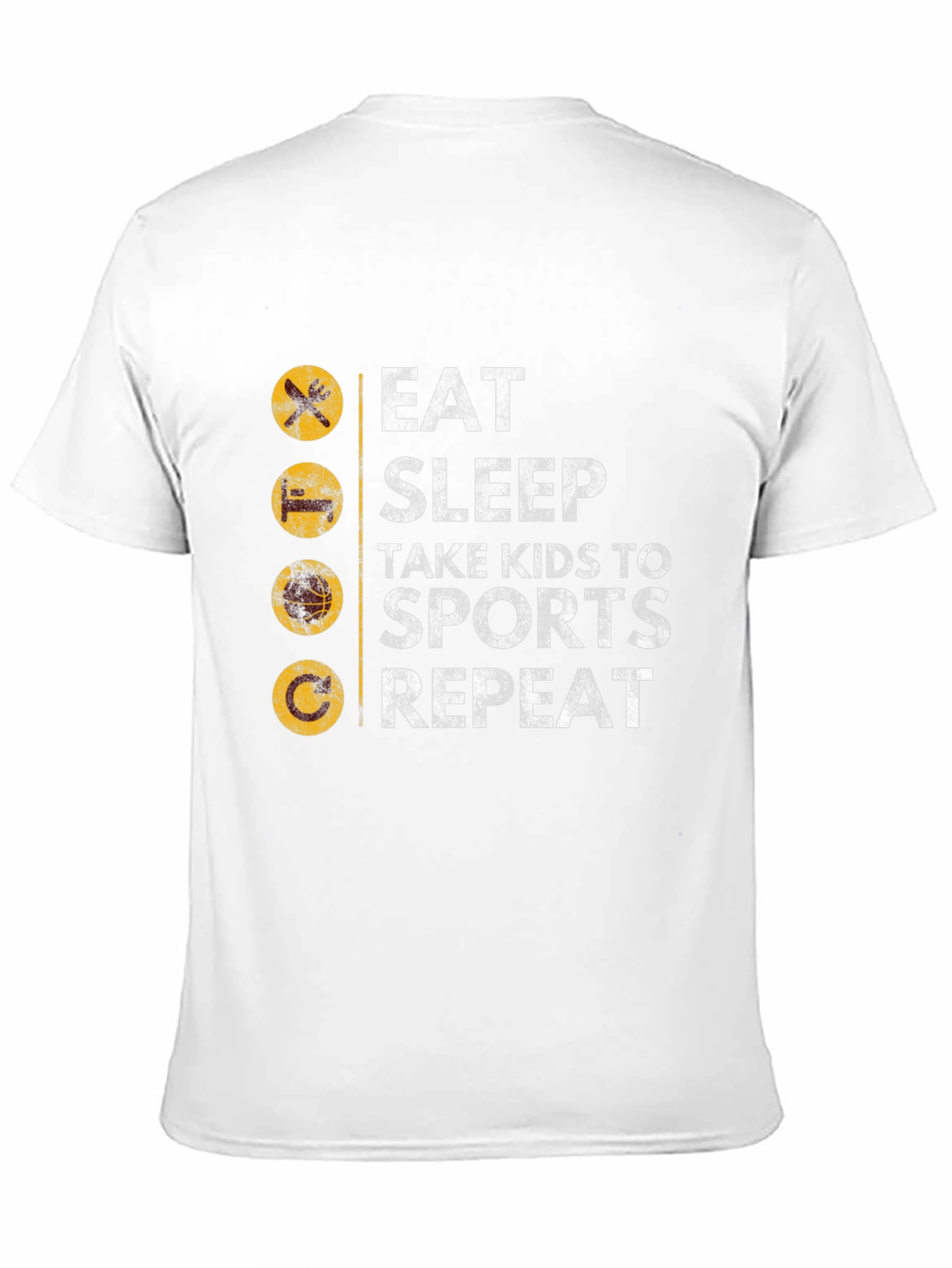 Eat Sleep Sports Repeat Mens Graphic Tee