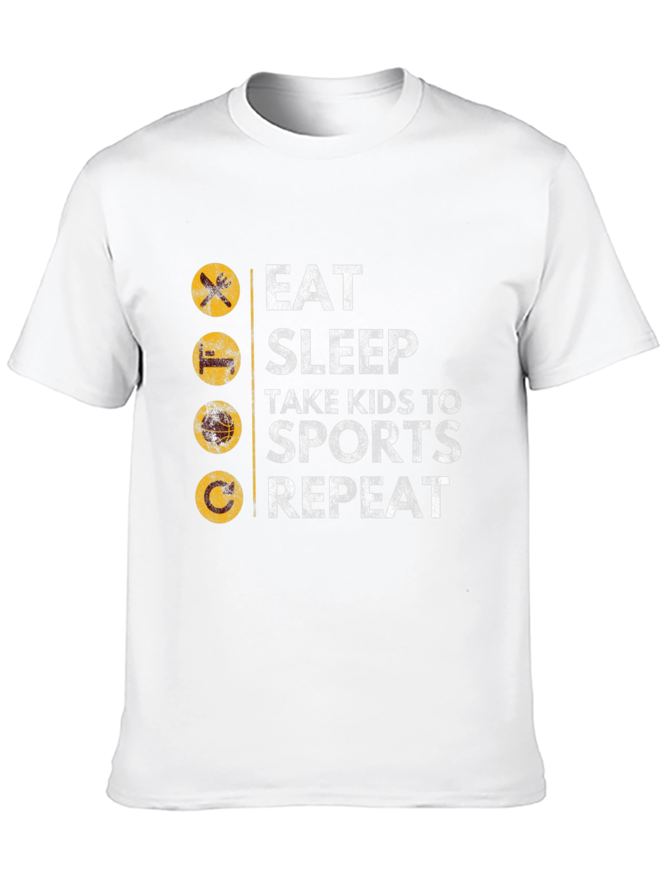 Eat Sleep Sports Repeat Mens Graphic Tee