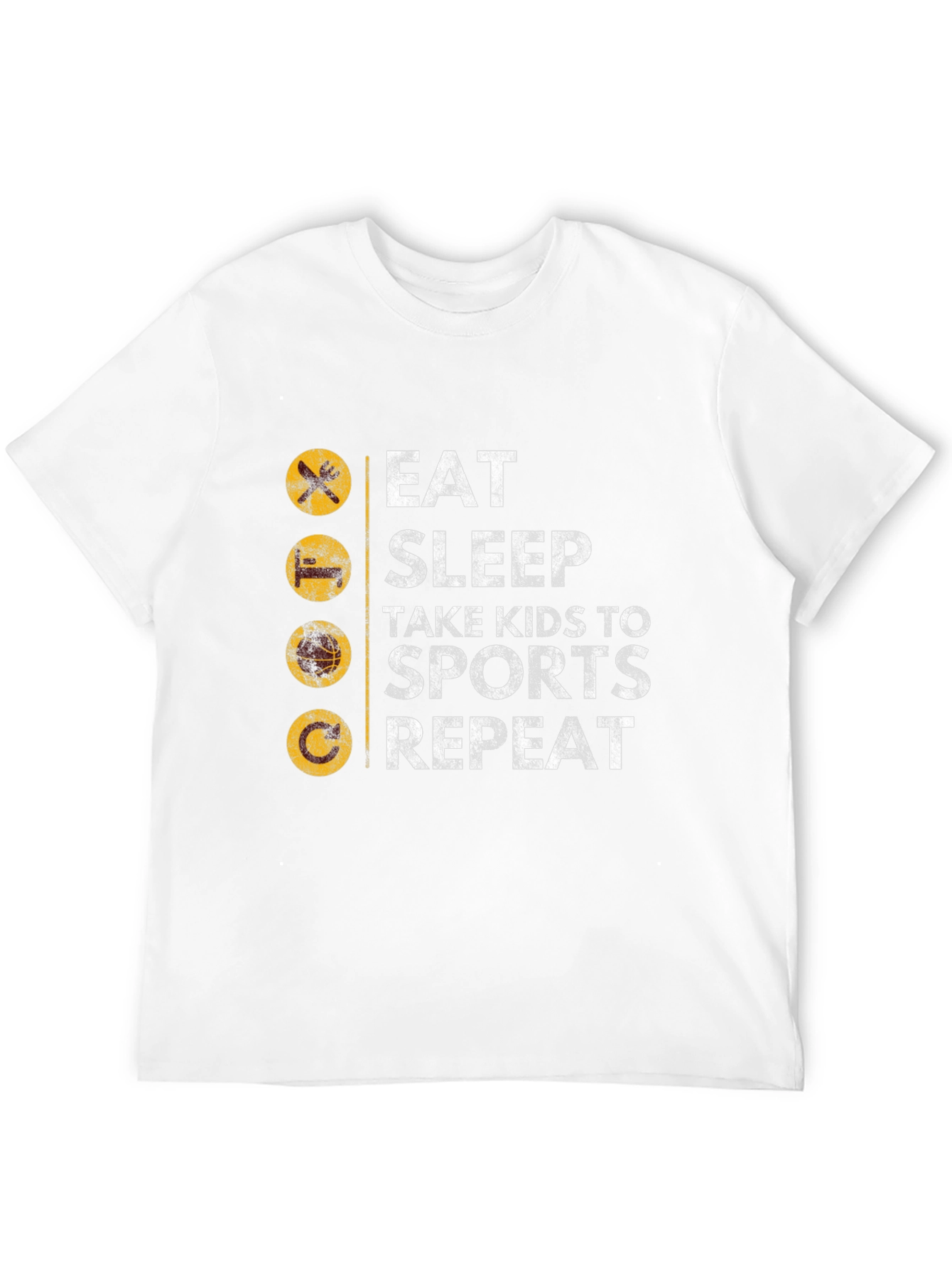 Eat Sleep Sports Repeat Mens Graphic Tee