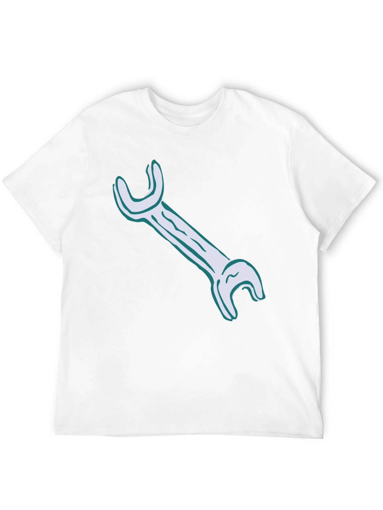 Wrench Graphic Tee - Black Cotton Casual Shirt