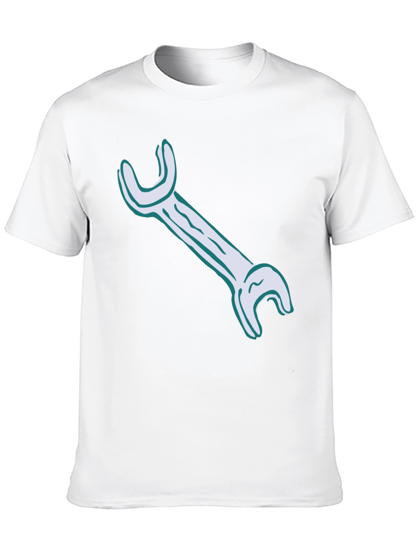 Wrench Graphic Tee - Black Cotton Casual Shirt