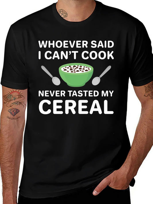 Funny I Cant Cook Cereal T-Shirt