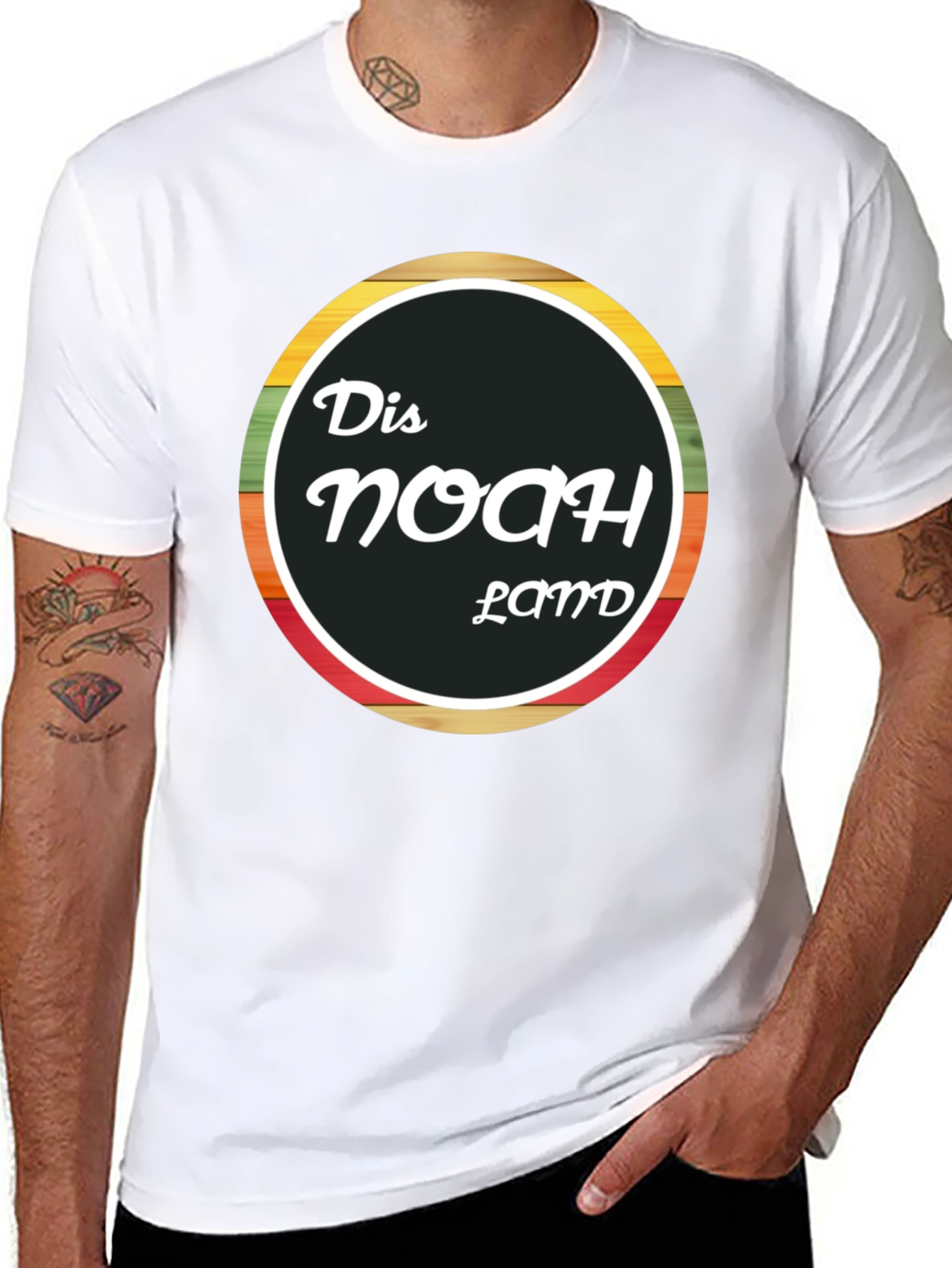 Dis Noah Land Novelty Graphic T-Shirt