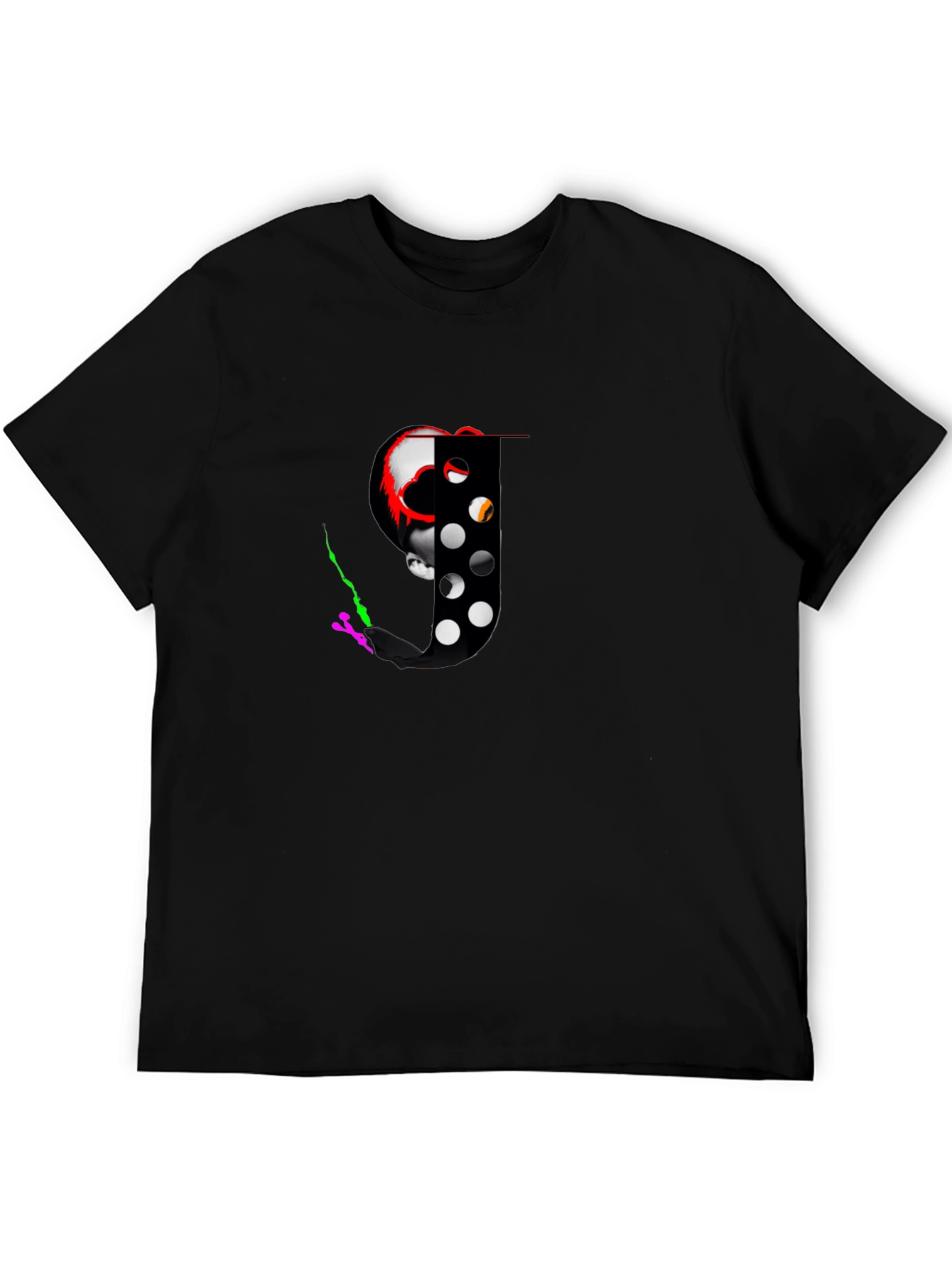 Skull & Hockey Mask Graphic Tee - Black