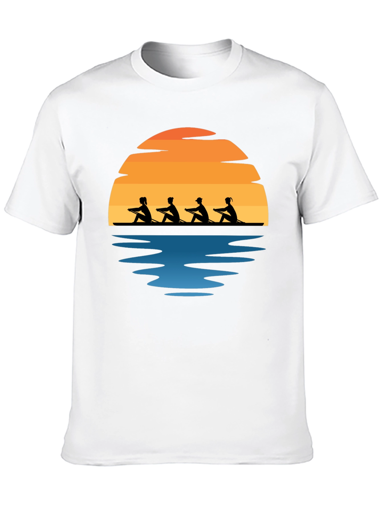 Rowing Team Sunset Graphic Tee