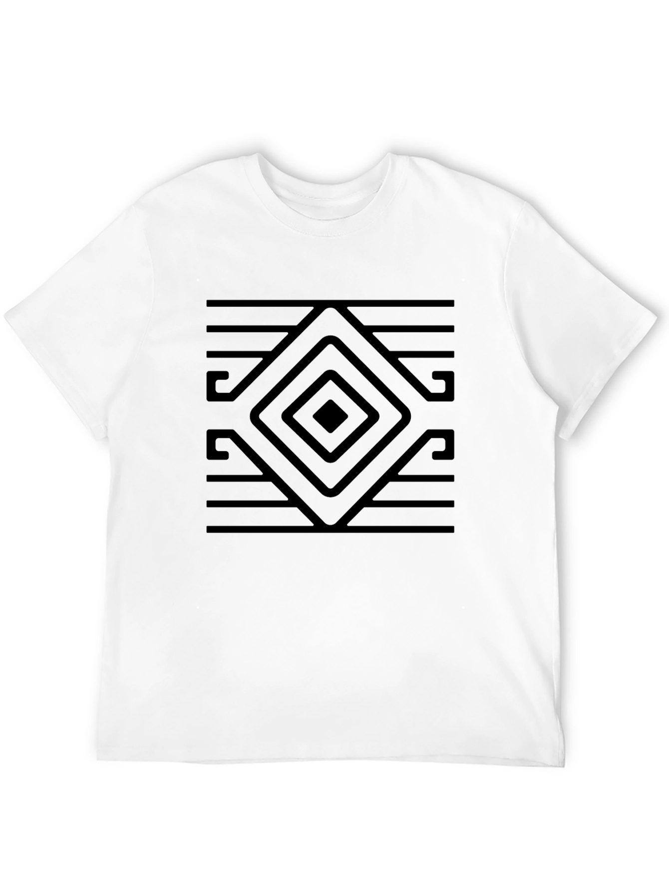 Geometric Black T-Shirt
