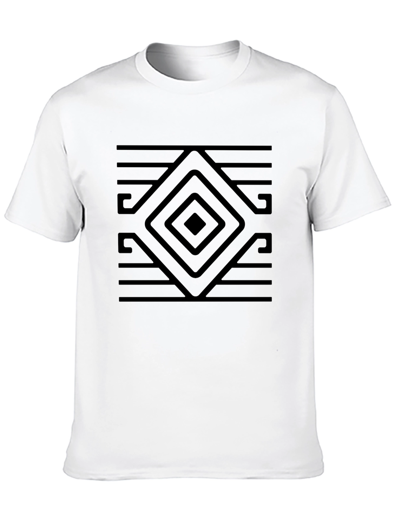Geometric Black T-Shirt
