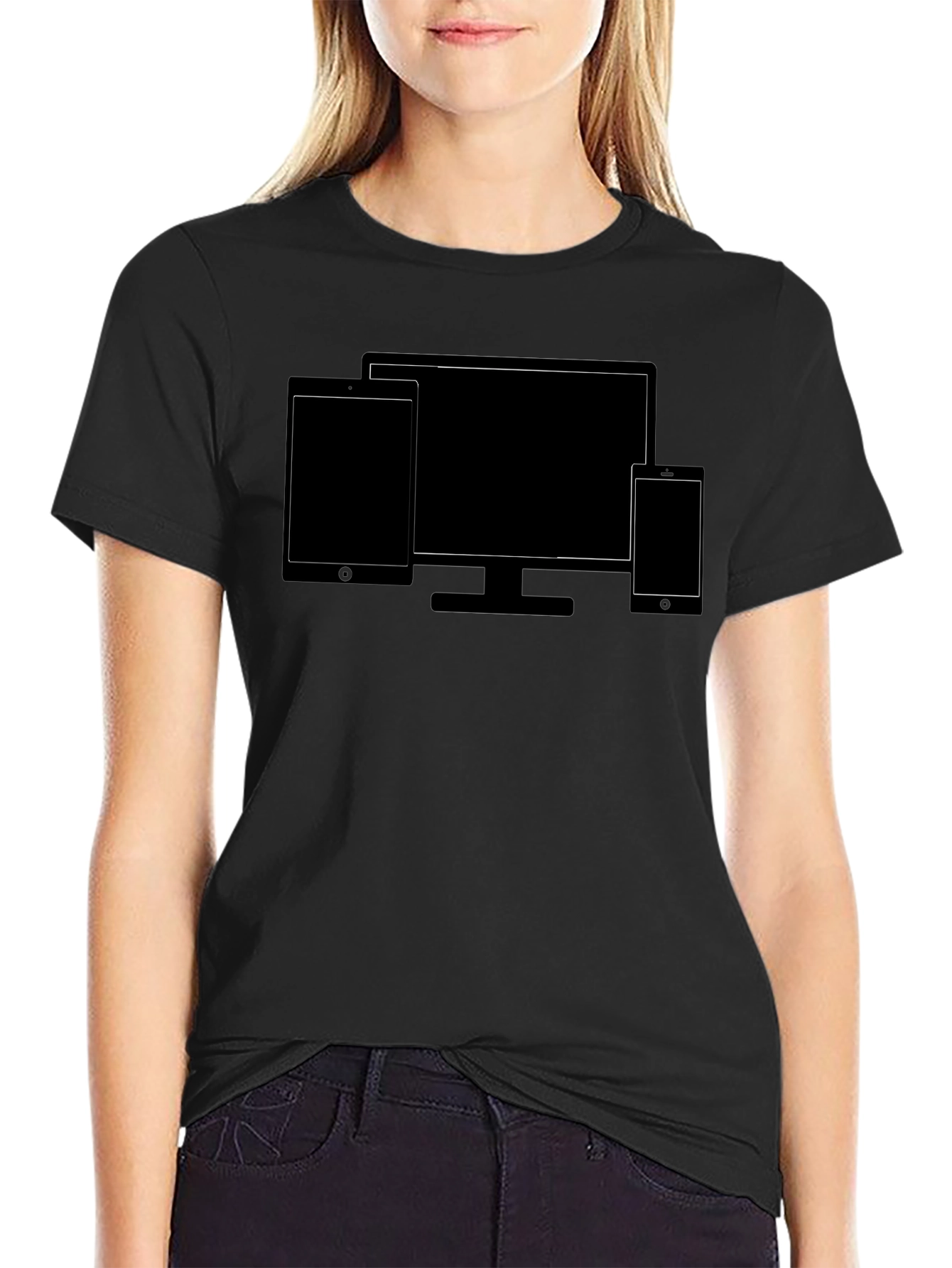 Tech Device T-Shirt - Modern Connectivity Tee