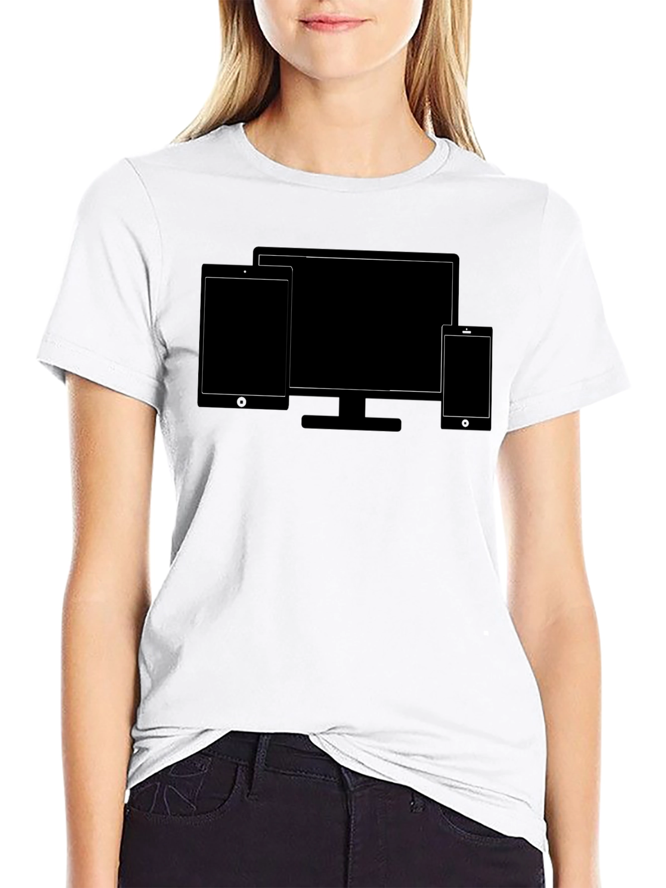 Tech Device T-Shirt - Modern Connectivity Tee