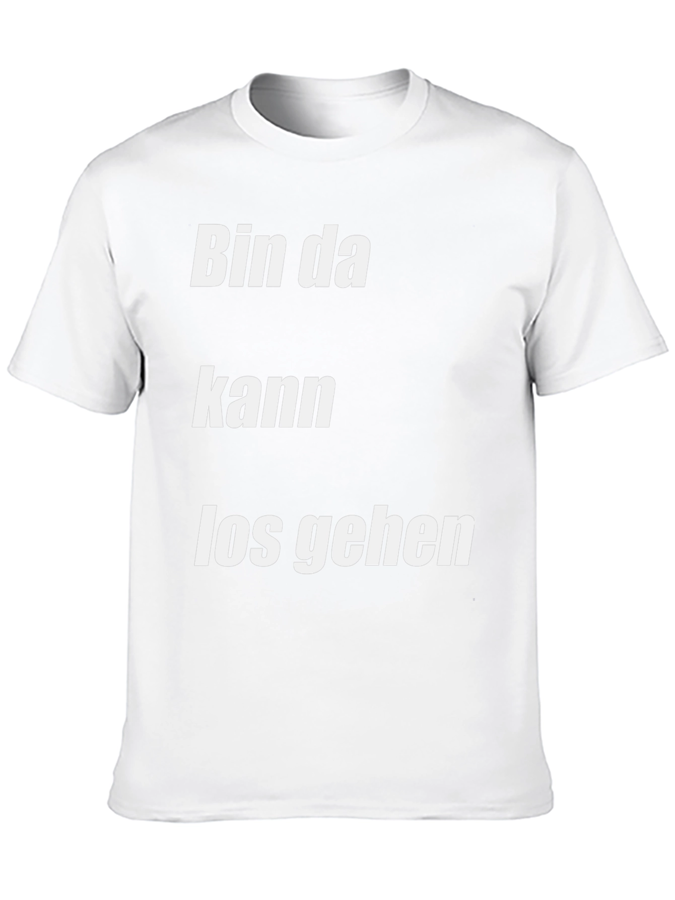 Bin Da Kann Los Gehen Black T-Shirt