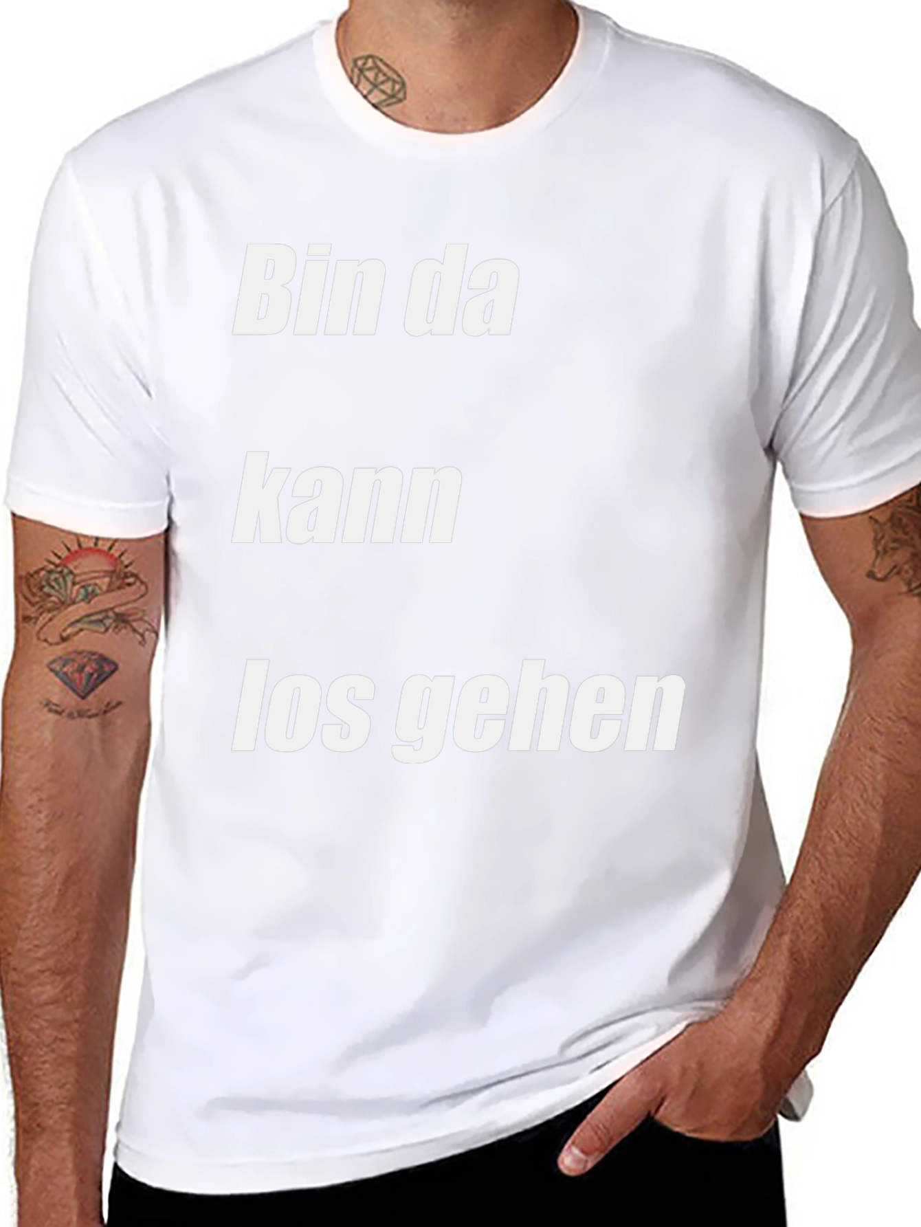 Bin Da Kann Los Gehen Black T-Shirt