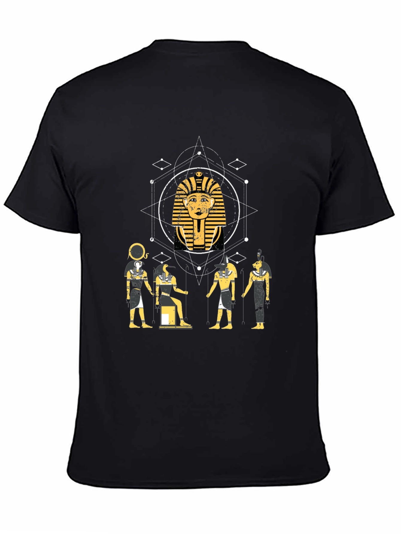 Egyptian Gods Graphic Tee - Black
