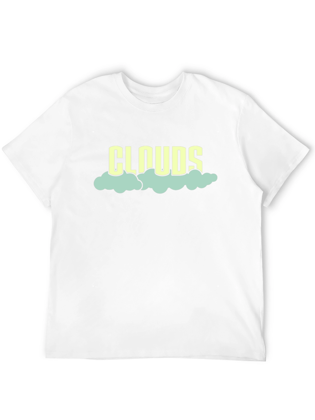 Clouds Graphic T-Shirt - Black Cotton Tee