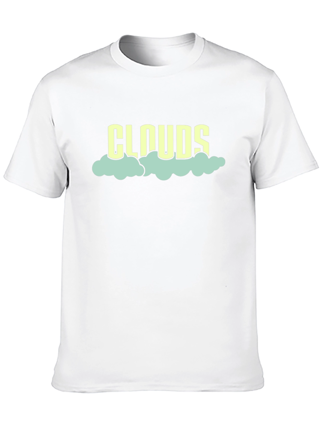 Clouds Graphic T-Shirt - Black Cotton Tee