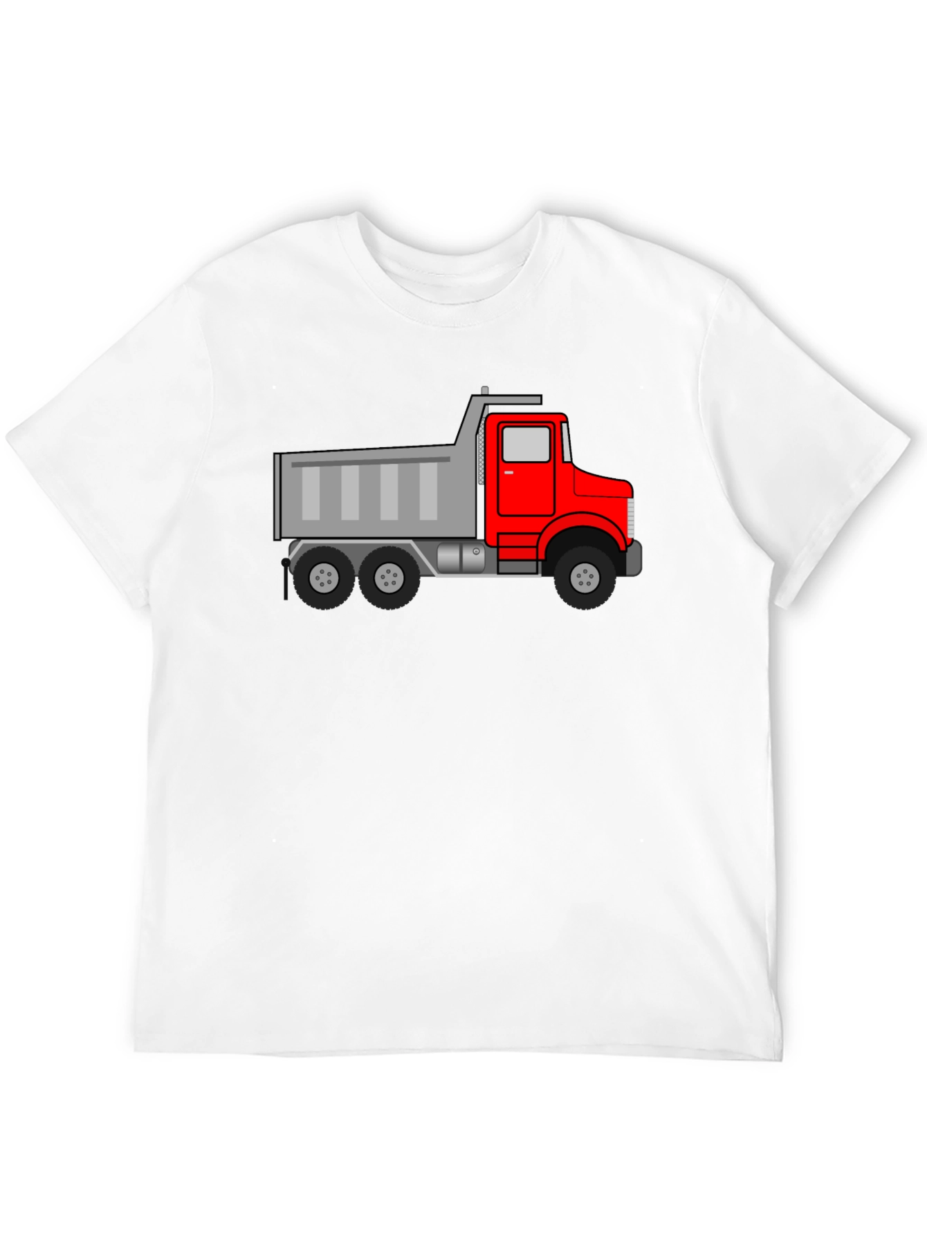 Dump Truck Graphic Tee - Black Cotton T-Shirt