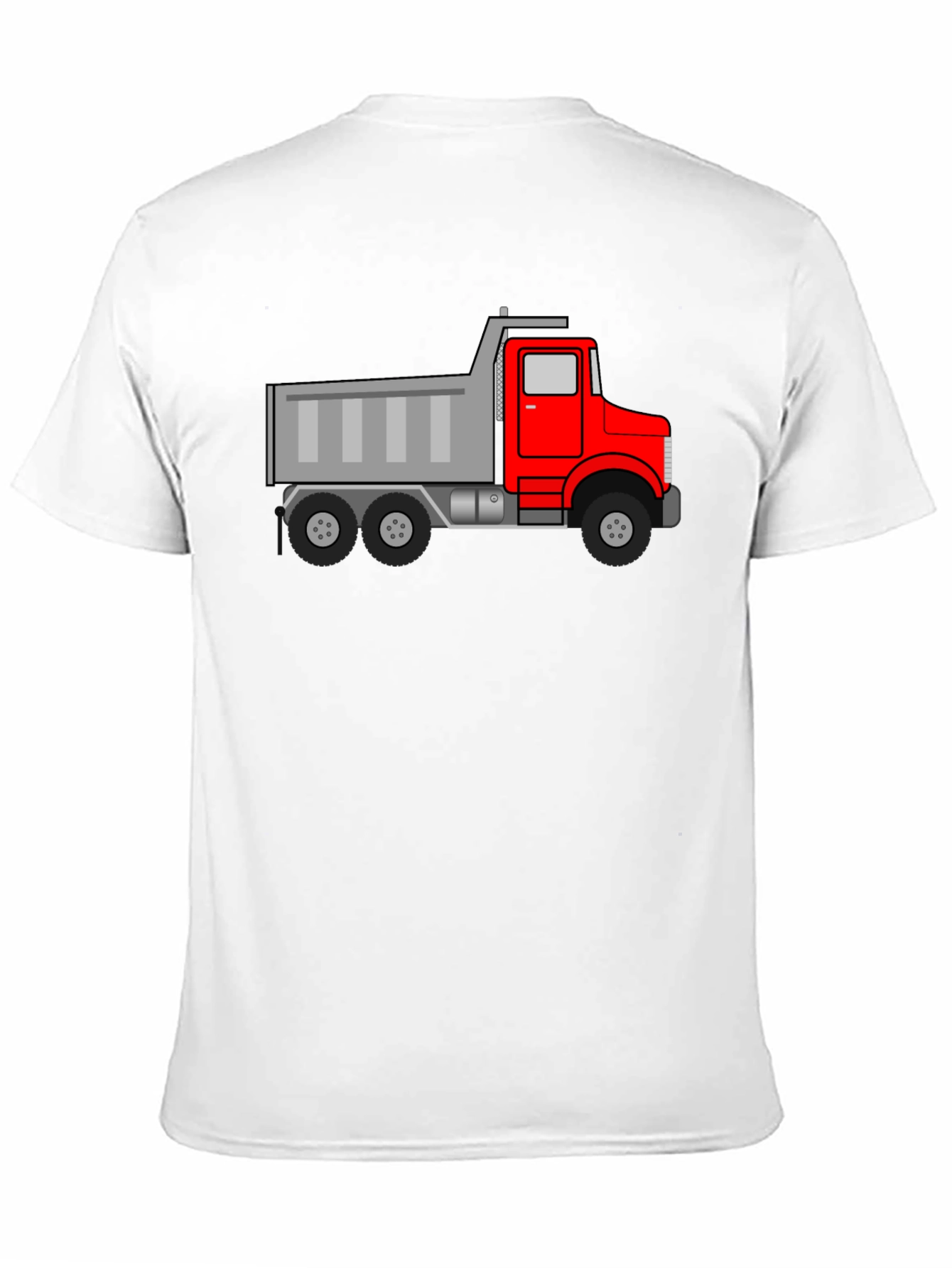 Dump Truck Graphic Tee - Black Cotton T-Shirt