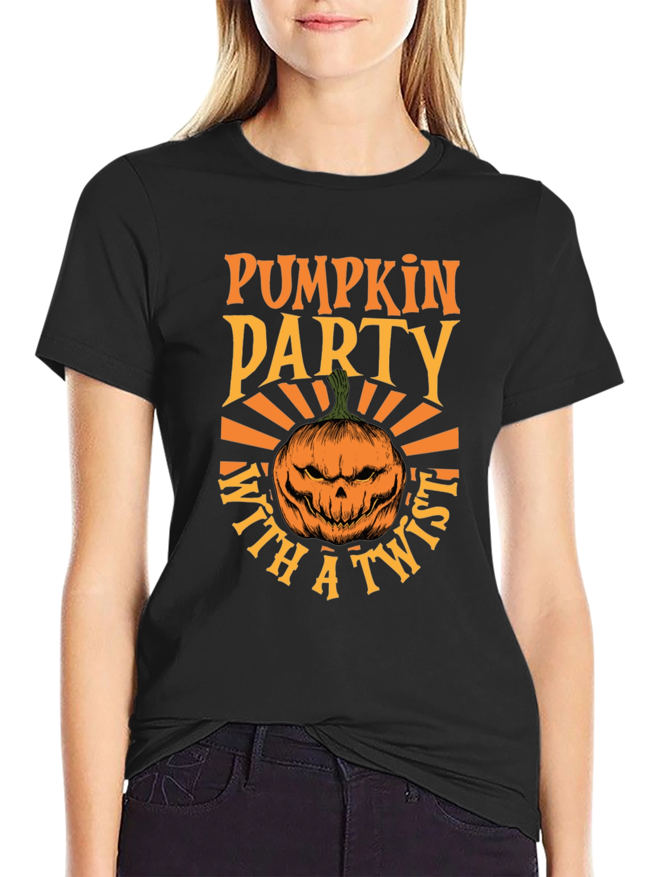 Pumpkin Party With A Twist Halloween T-Shirt