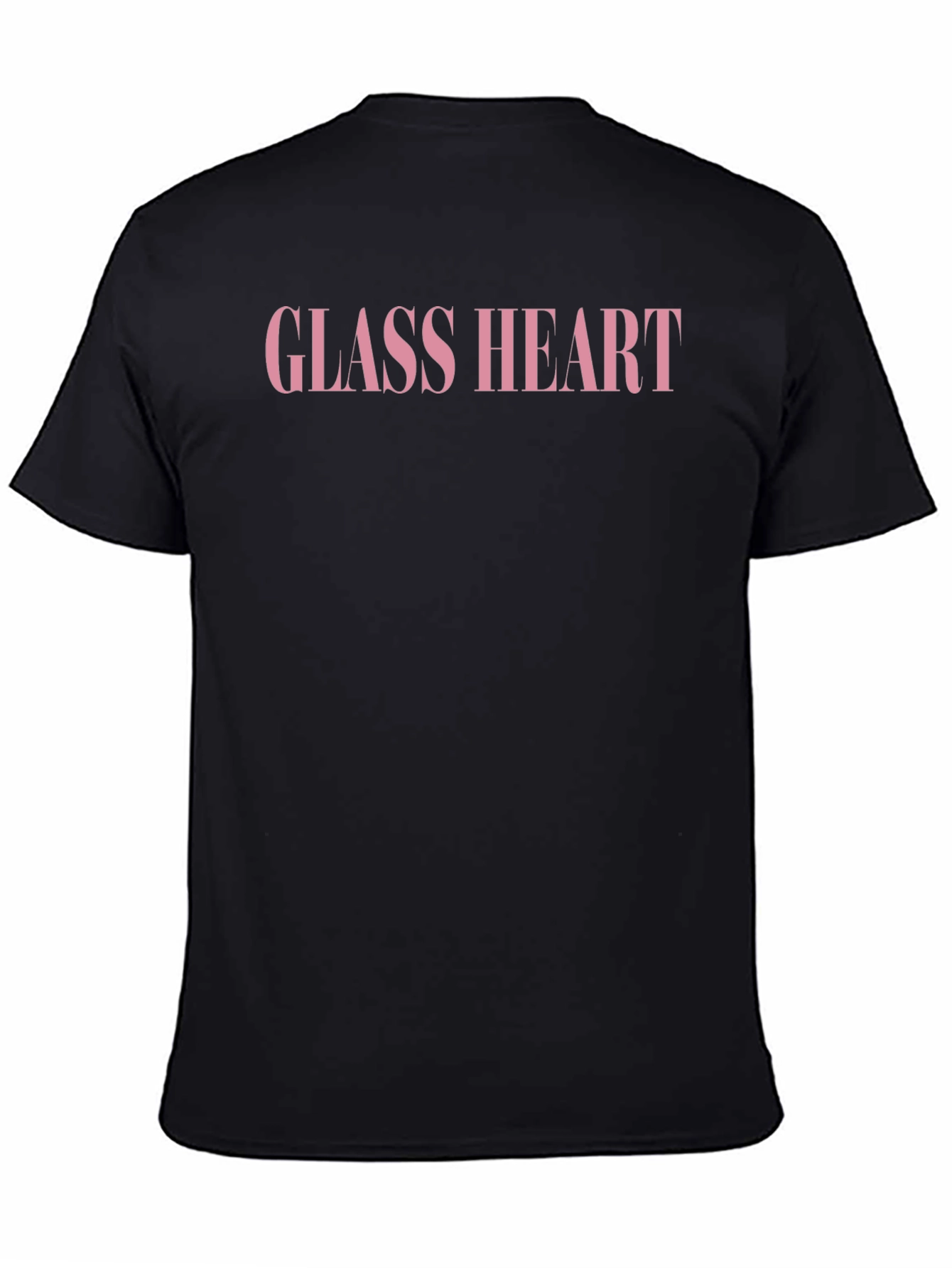 Glass Heart Graphic Tee - Stylish Crew Neck T-Shirt