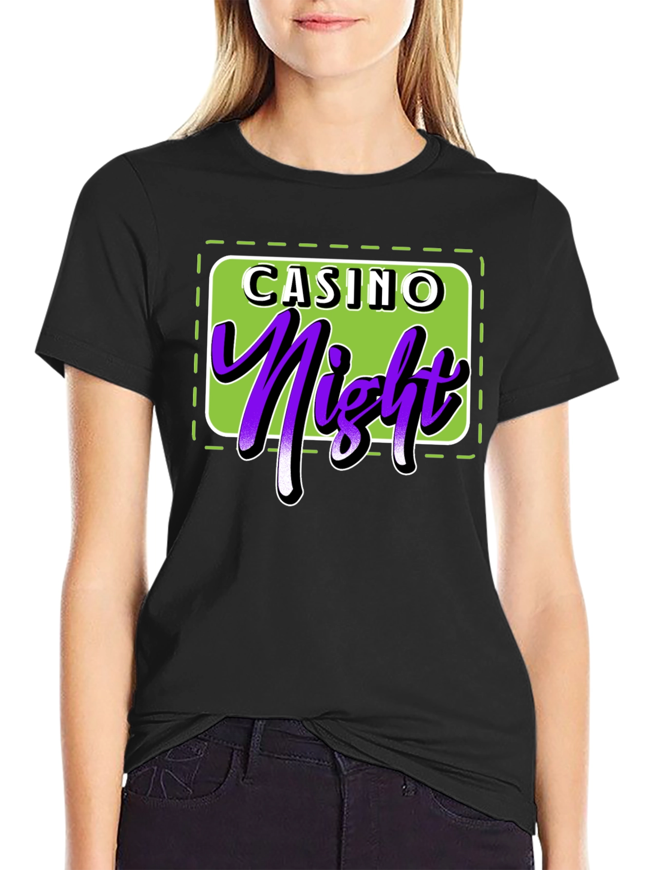 Casino Night T-Shirt - Lucky Purple