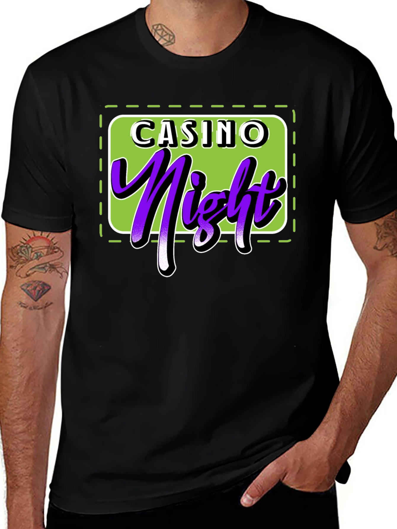 Casino Night T-Shirt - Lucky Purple