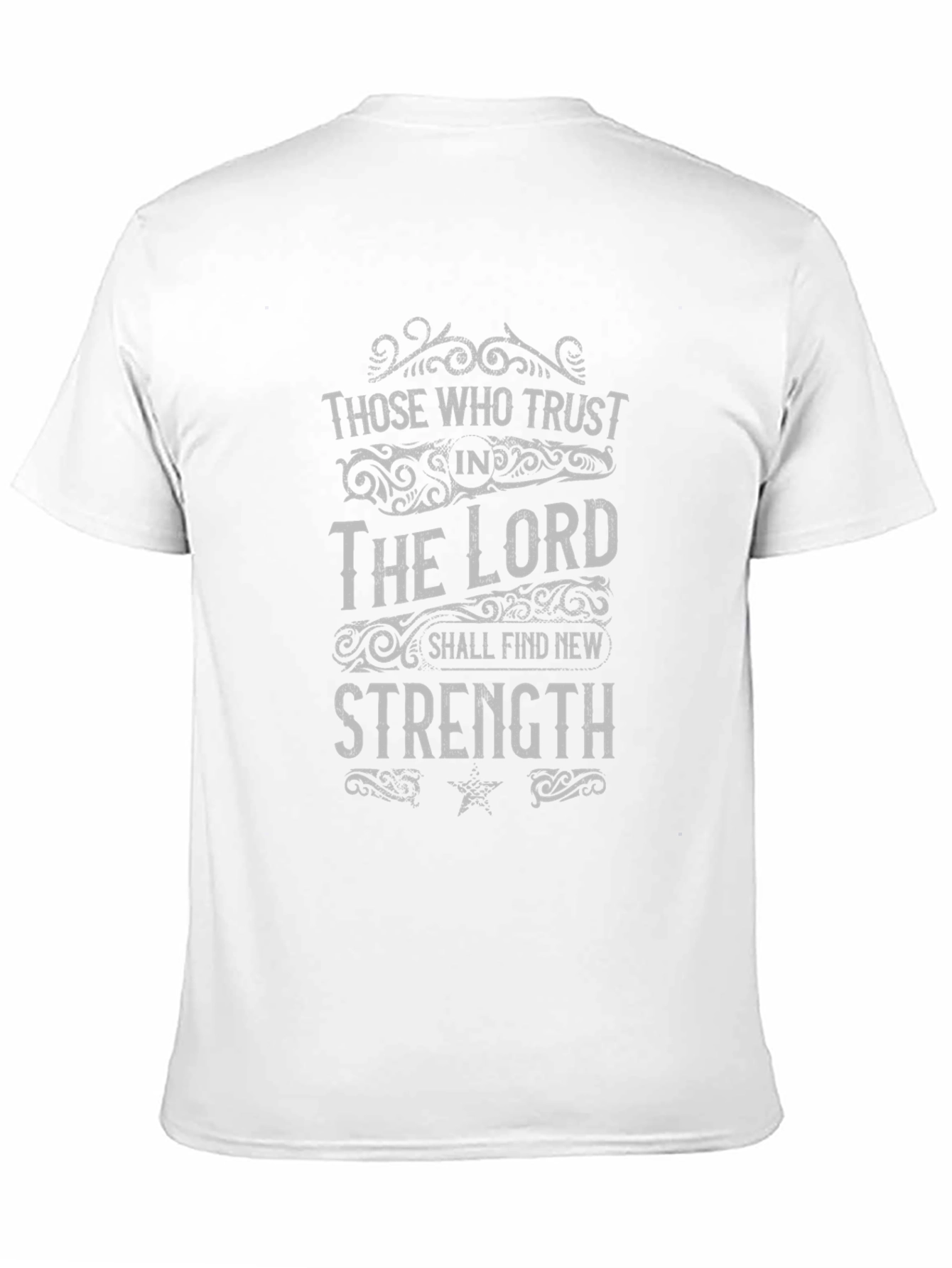 Faith-Inspired Trust in the Lord Black T-Shirt