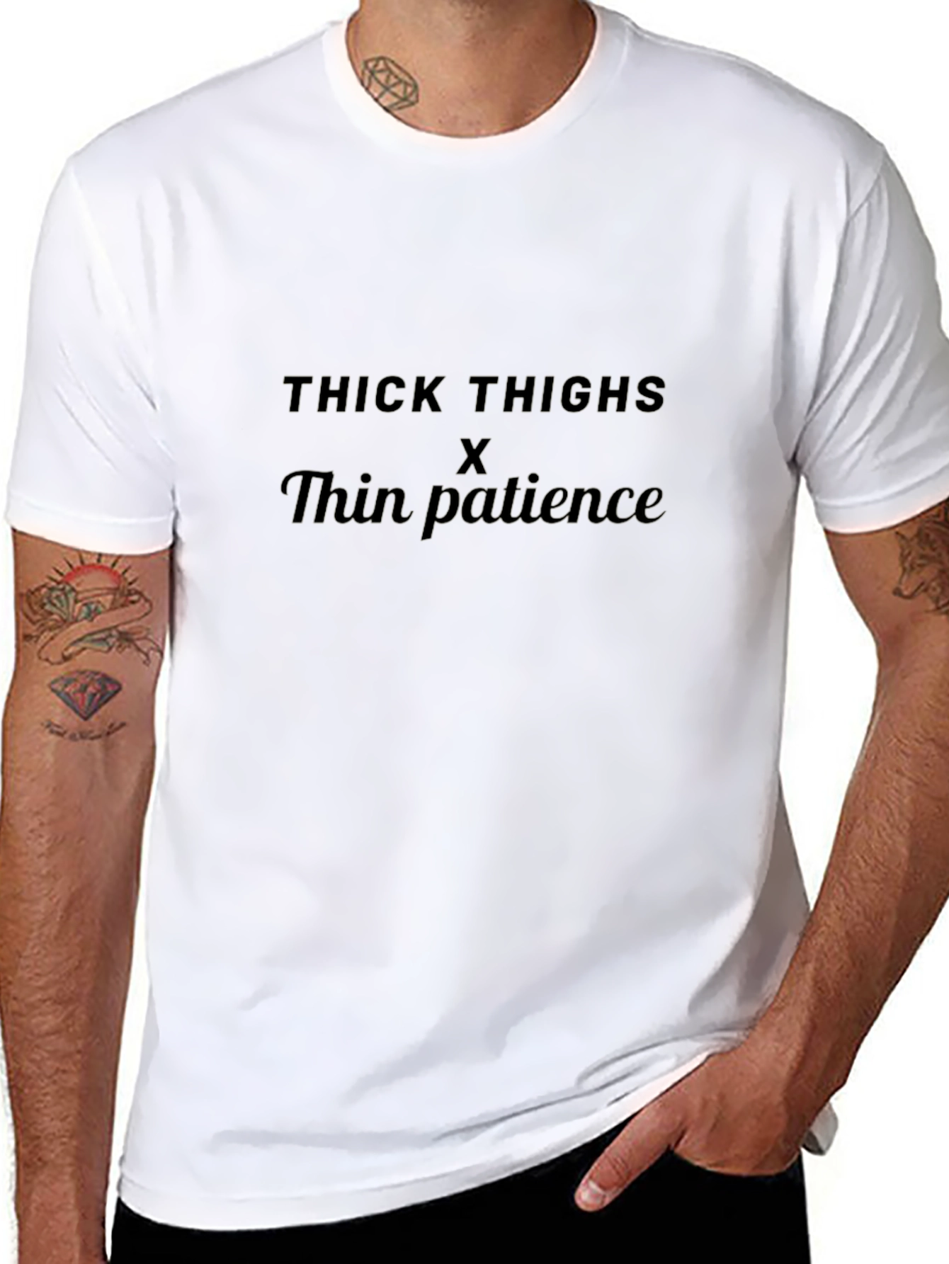 Thick Thighs Thin Patience Graphic Tee