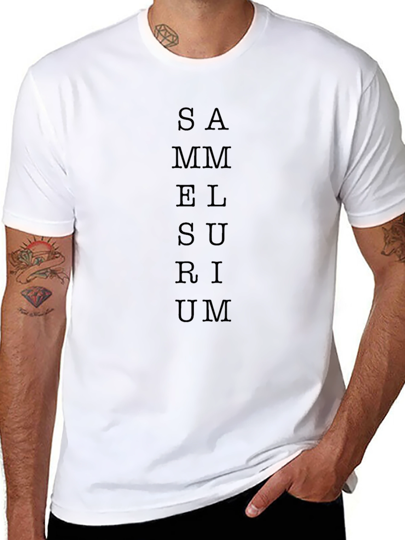 SAMMURAM T-Shirt - Black Casual Tee