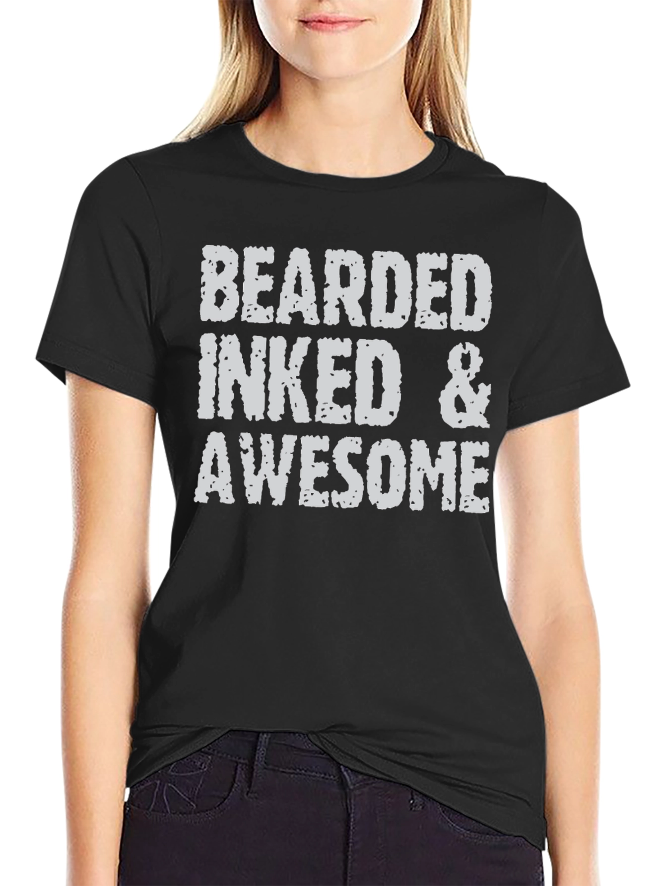 Bearded Inked & Awesome Graphic T-Shirt
