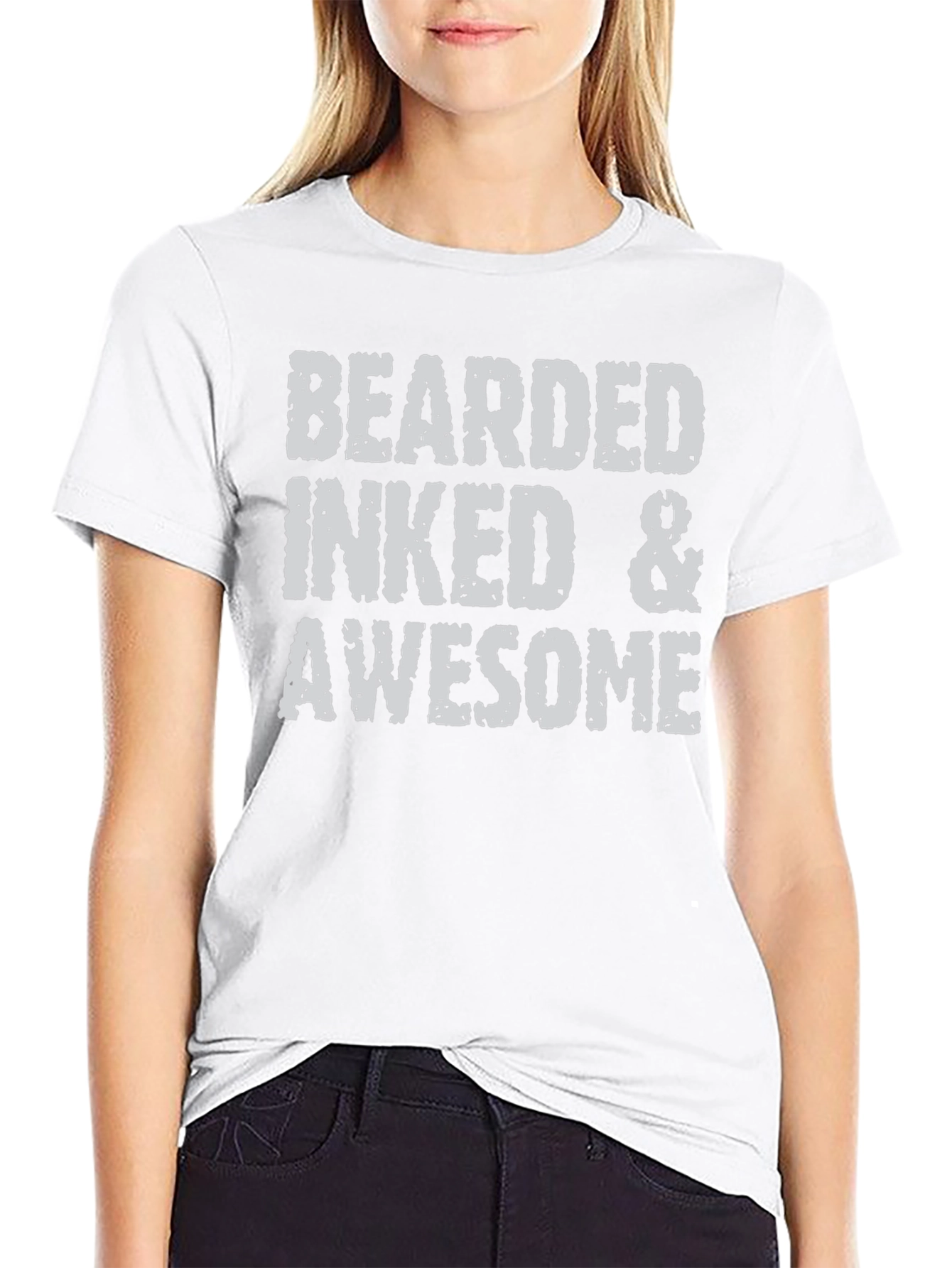 Bearded Inked & Awesome Graphic T-Shirt