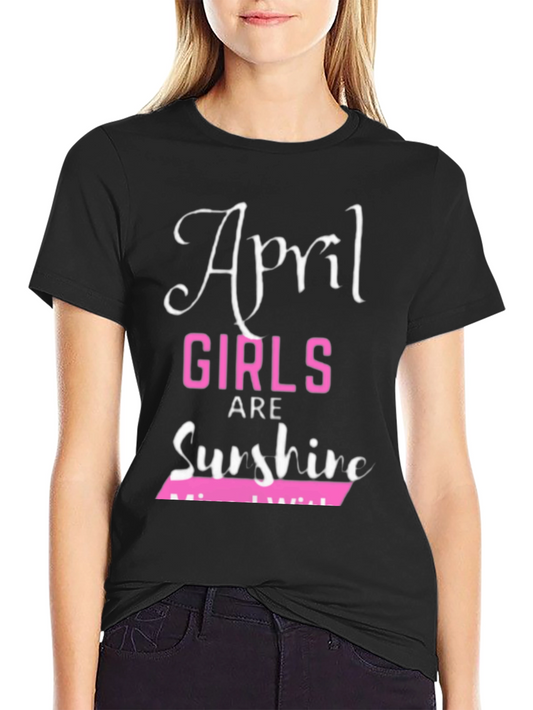 April Girls Sunshine Tee - Birthday Gift