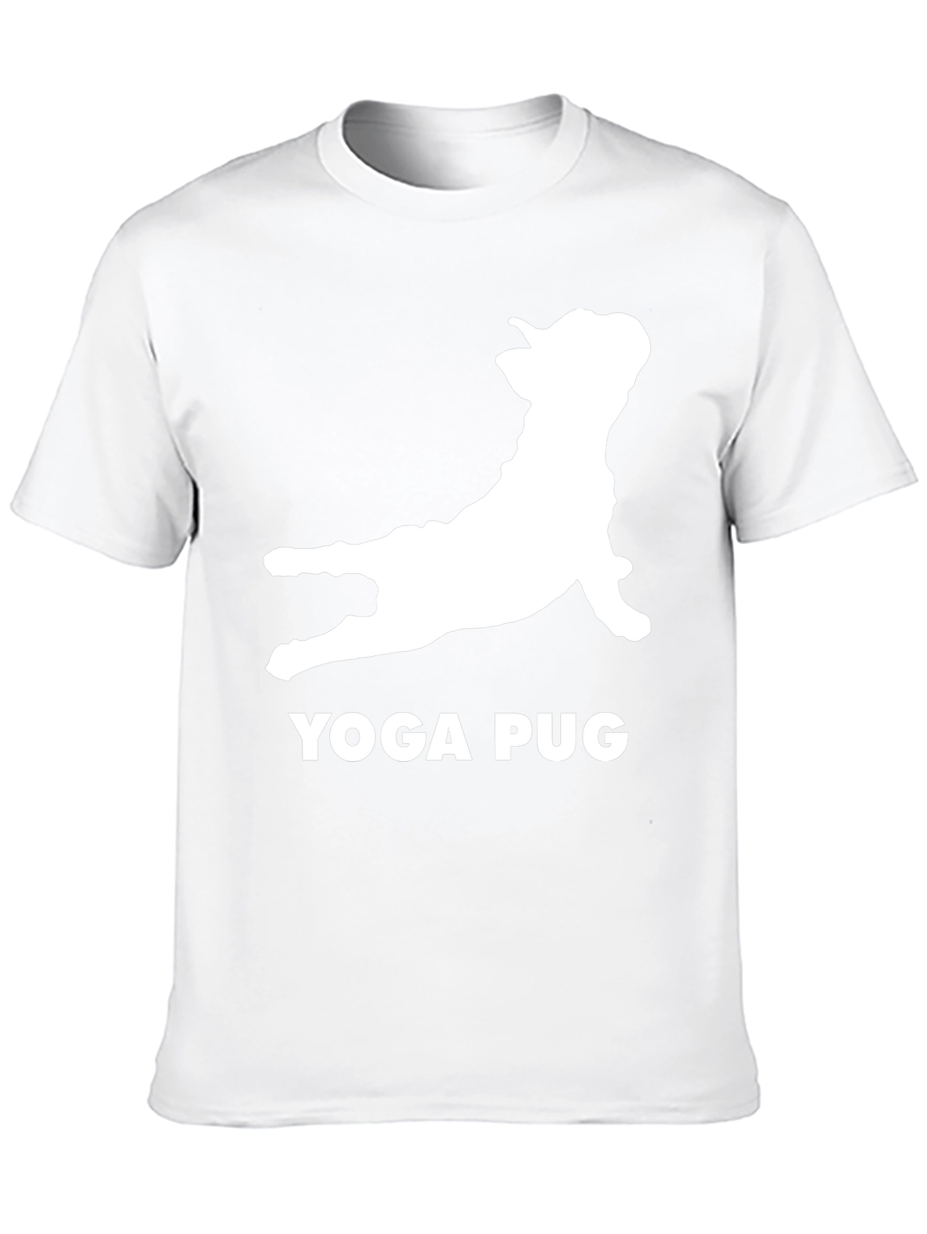 Yoga Pug Black T-Shirt Funny Graphic Tee